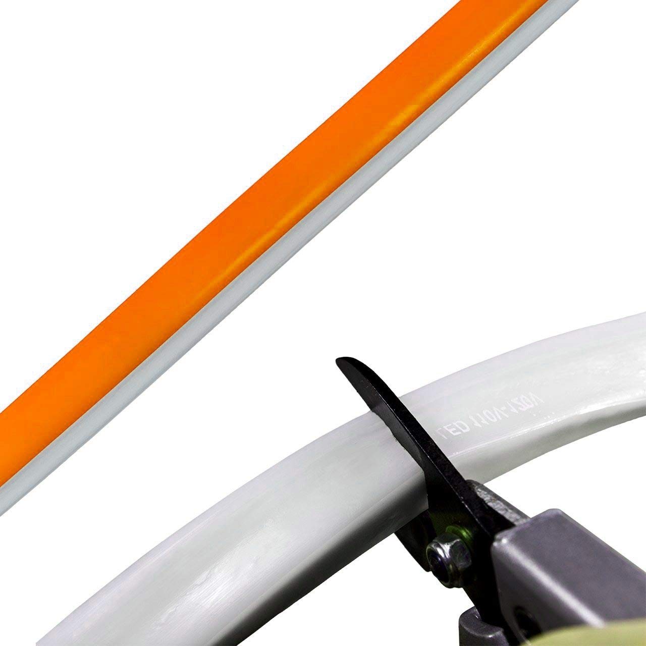 Orange SMD LED Neon Strip Light - 120V Flexible Rope Lighting - Custom Length (3.28ft/1m) - Indoor/Outdoor Decoration for Home, Bar, Wedding, Party & Commercial Signs
