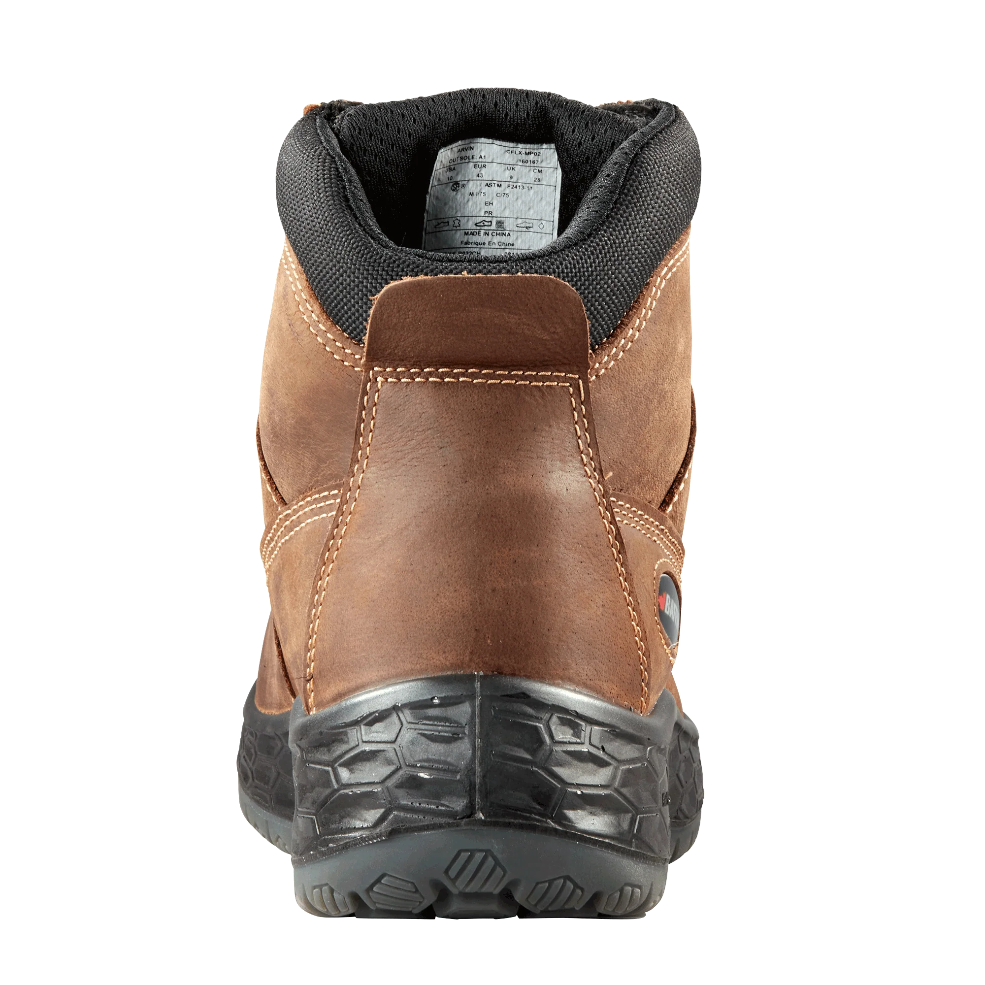 Baffin ARVIN Men's Safety Toe & Plate Work Boots - Steel Toe, Slip Resistant, Waterproof for Construction, Warehouse & Outdoor Work