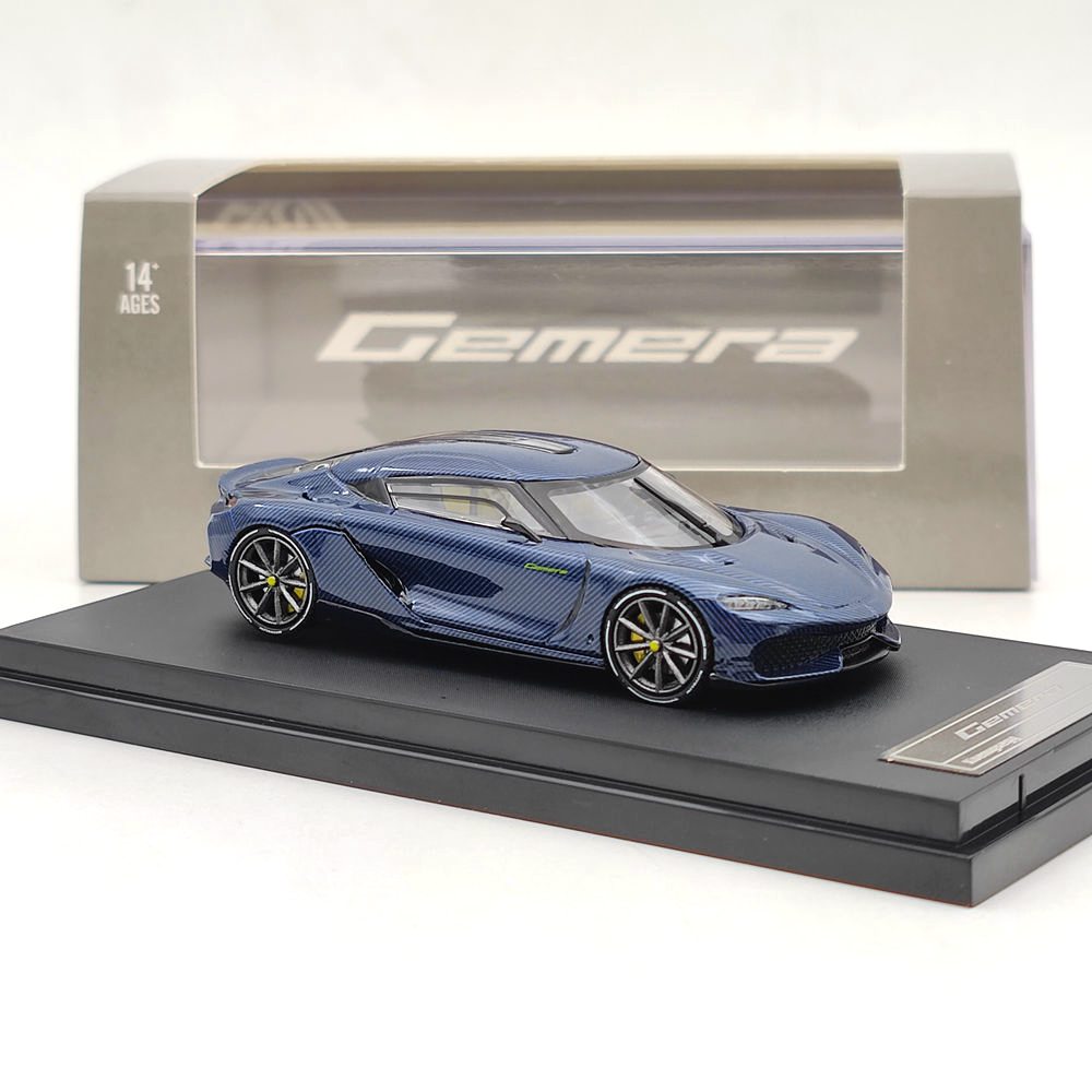 1:64 Koenigsegg Gemera Hybrid Supercar Diecast Model - Carbon Fiber Double Door, High-End Simulation Collectible Toy - Perfect for Car Enthusiasts & Gift Giving