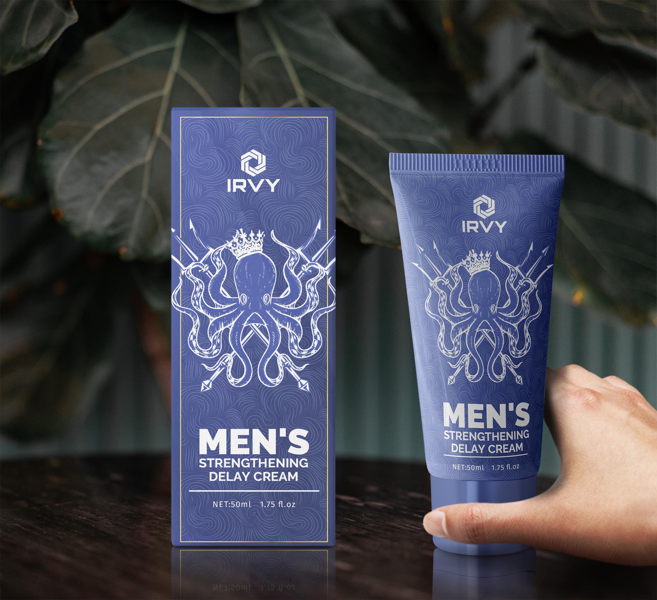 Irvy Male Premature Delay Cream - Long Lasting Performance Enhancer for Men (1.75 Fl Oz) | Intimate Moments & Enhanced Pleasure for Couples
