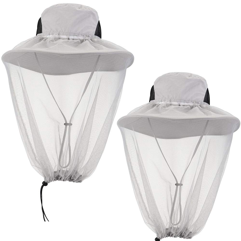 2 Pack UV Protection Hats for Men & Women - Wide Brim Sun Hat for Gardening, Hiking, Fishing - Lightweight & Breathable Outdoor Summer Hat