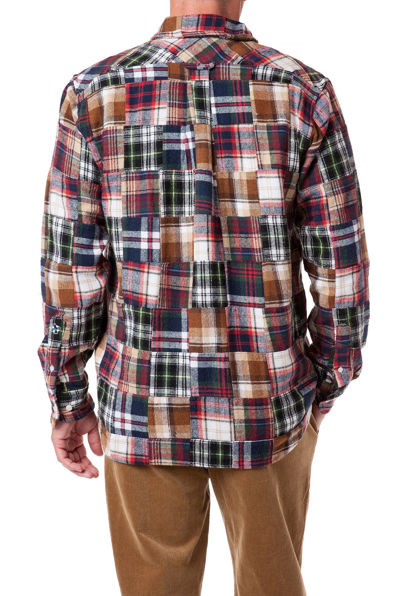 Chase Shirt Fall Patch Madras Plaid Button Down - Stylish Casual Shirt for Men | Perfect for Autumn Outings, Office Wear & Weekend Adventures