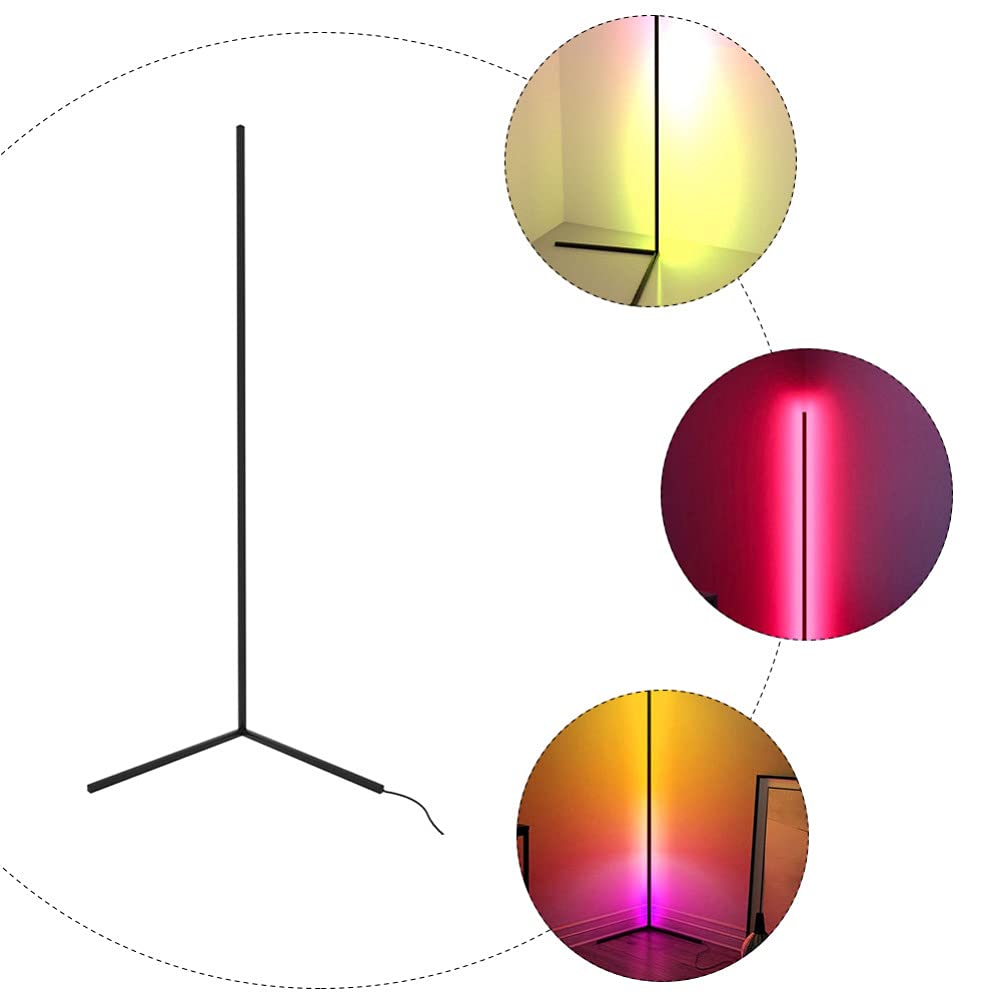 Uonlytech Adjustable LED Floor Lamp with Remote Control - 3-Arm Eye Protection Reading Light for Study, Living Room, and Bedroom - Dimmable Standing Lamp for Home Office and Nighttime Use