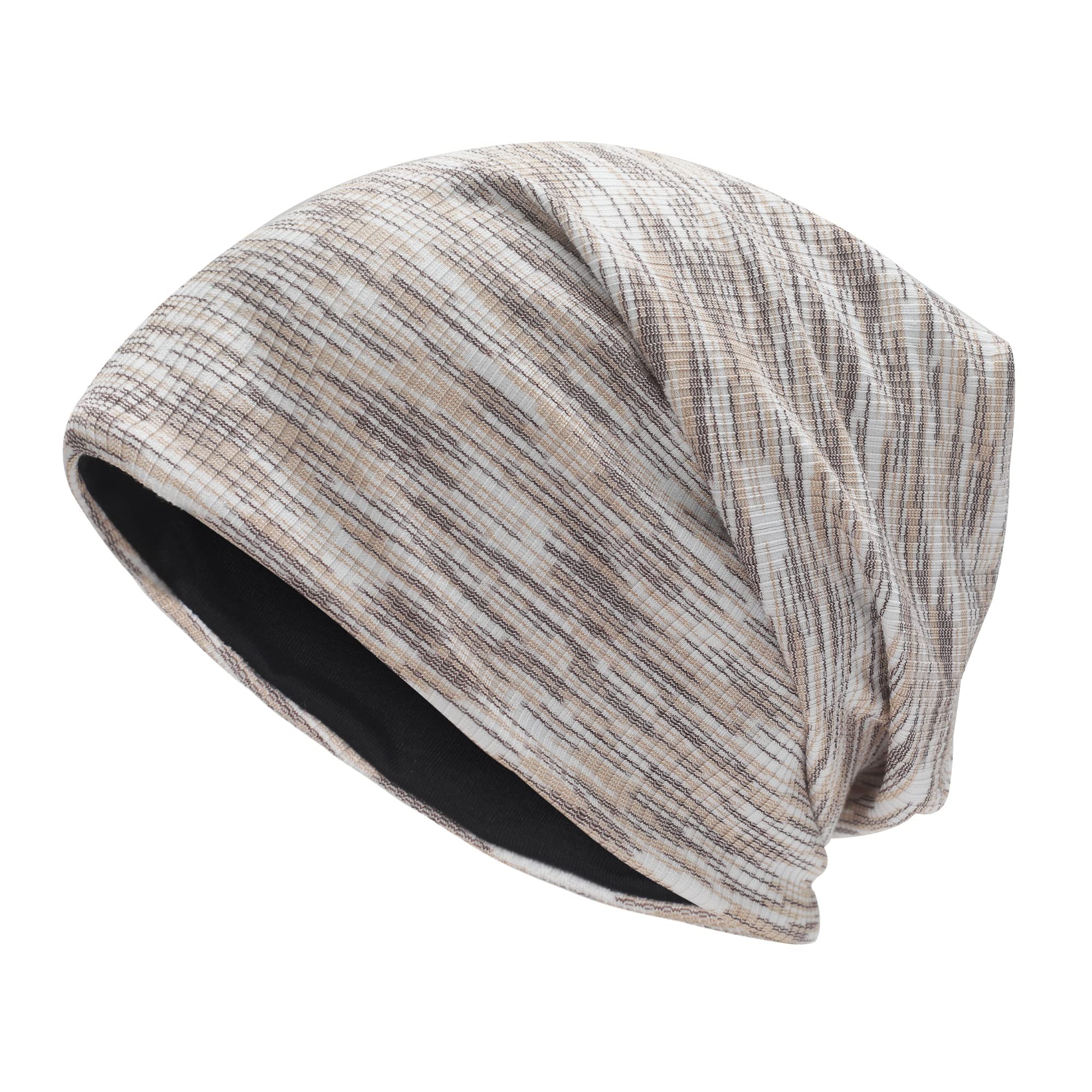 ZLYC Women's Fashion Knit Slouchy Beanie Hat - Thin Stretch Skull Cap for Winter - Cozy & Stylish for Outdoor Activities, Travel & Casual Wear