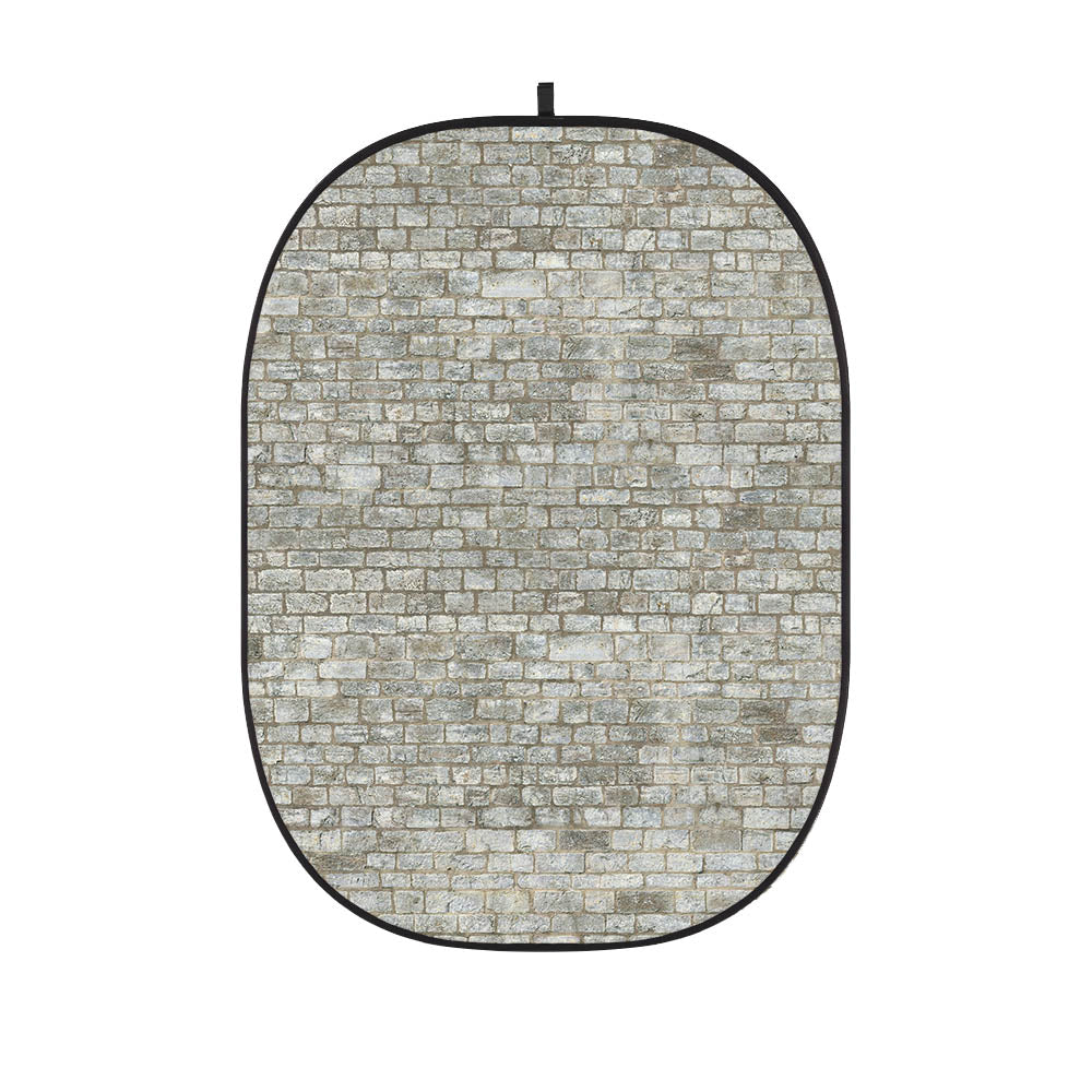 CBA WB0010 2x1.5m Brick Wall Collapsible Backdrop for Photography Studio, YouTube Videos & Home Decor - Foldable Background Panel for Professional Photo Shoots, Social Media Content & Party Decorations