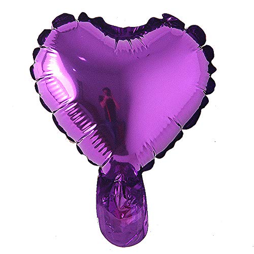 5pcs 5 Inch Purple Heart