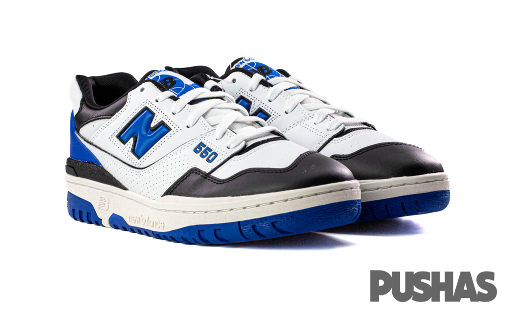 550 'White Royal Black' Sneakers (2021) - Trendy High-Top Basketball Shoes for Men & Women - Perfect for Streetwear, Gym, and Casual Fashion