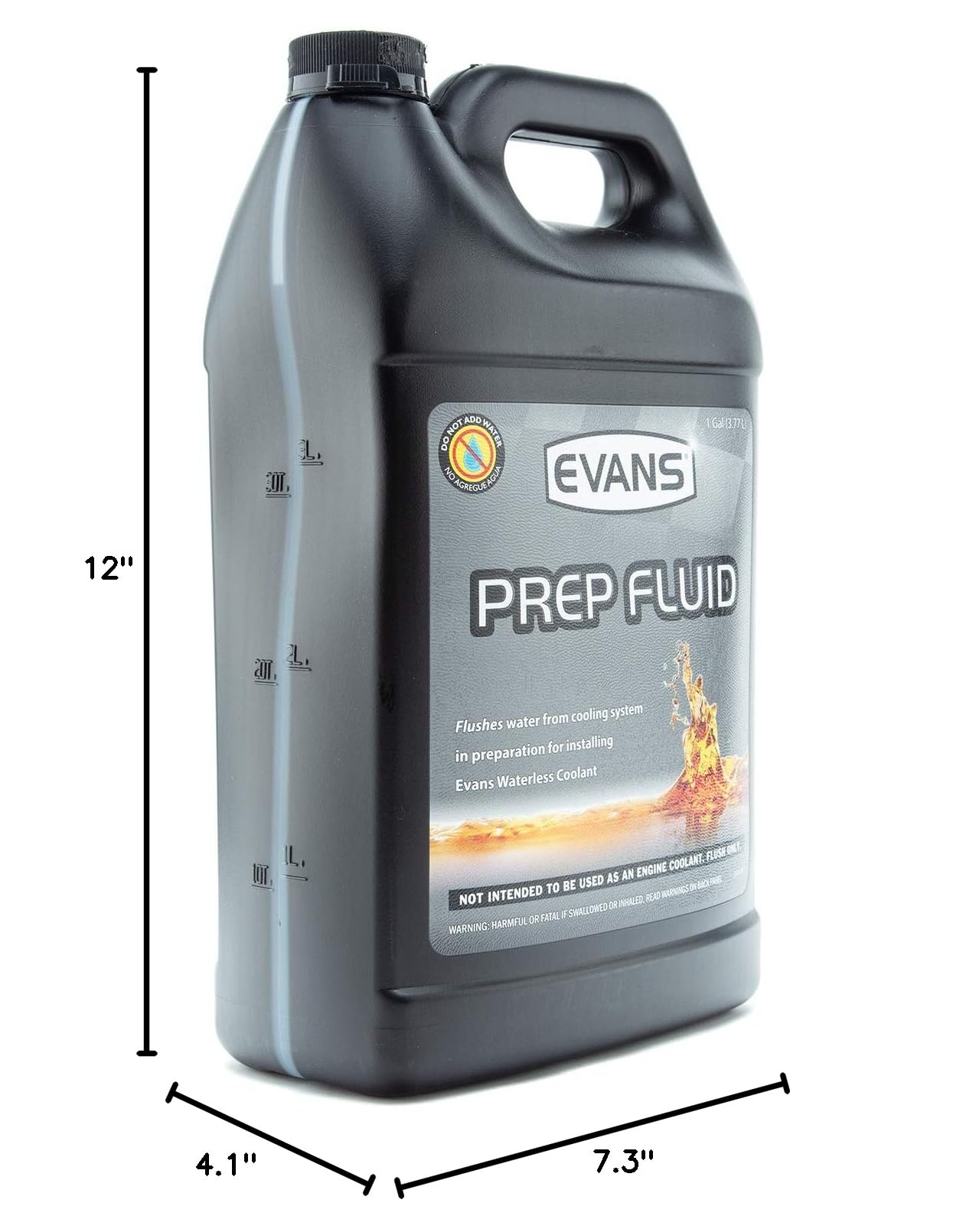 Evans Cooling Systems EC42001 Waterless Prep Fluid - 128 fl. oz. with Funnel | High-Performance Engine Coolant for Automotive, Motorcycle & Heavy Equipment | Prevents Corrosion & Overheating in Extreme Temperatures