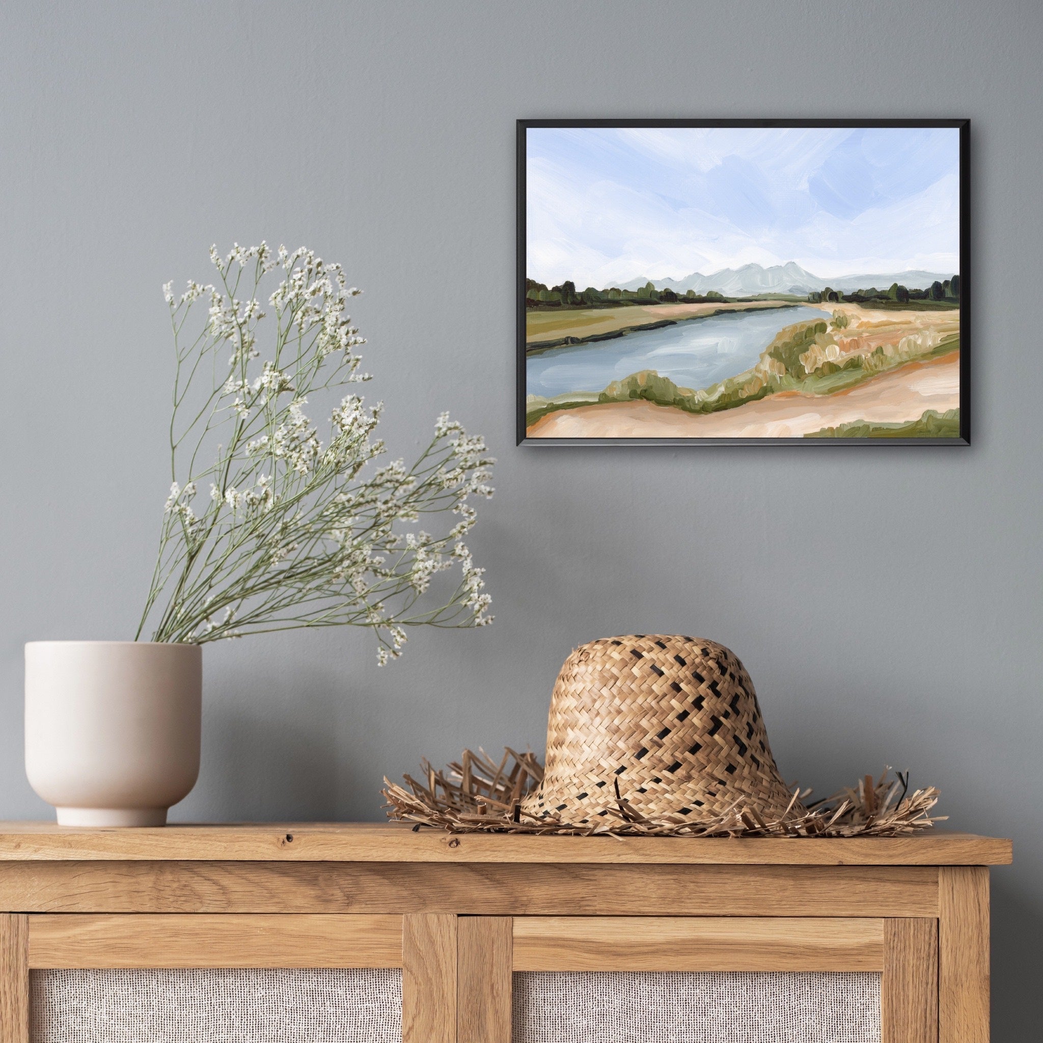 Autumn Below Art Print - Fall Landscape Wall Decor for Home & Office - Perfect for Living Room, Bedroom, and Office Spaces