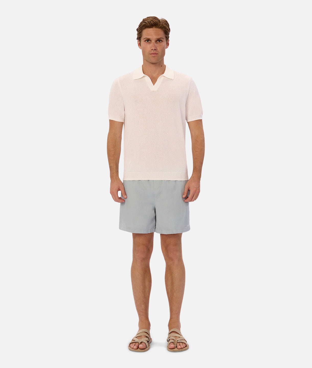 Salvador Polo Shirt for Men - Classic Off-White Cotton Casual Button-Down Shirt | Perfect for Office, Golf & Summer Outfits