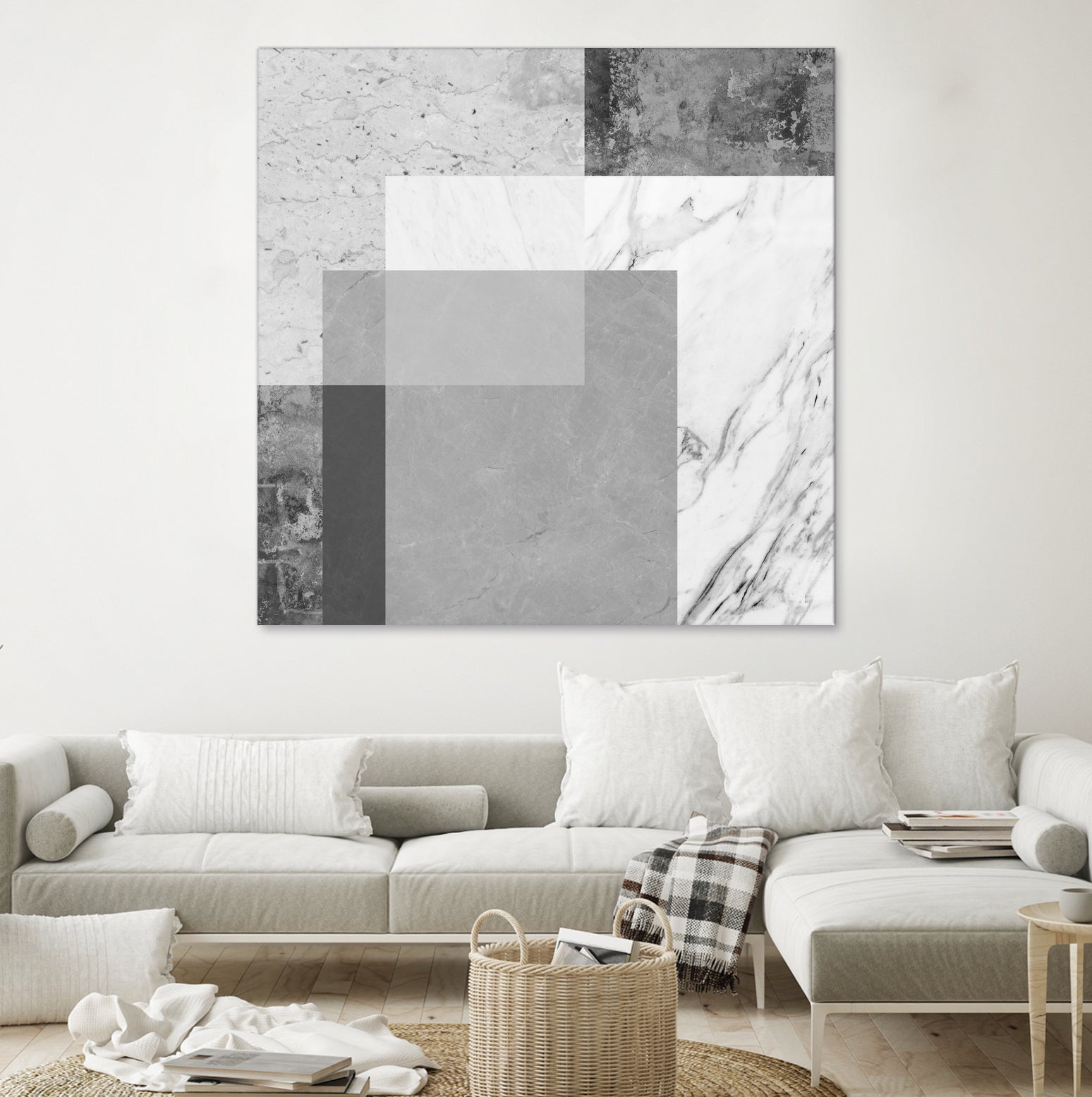 Concrete Geometry 04 - Modern Abstract Wall Art for Home & Office Decor | Perfect for Living Room, Bedroom, or Workspace