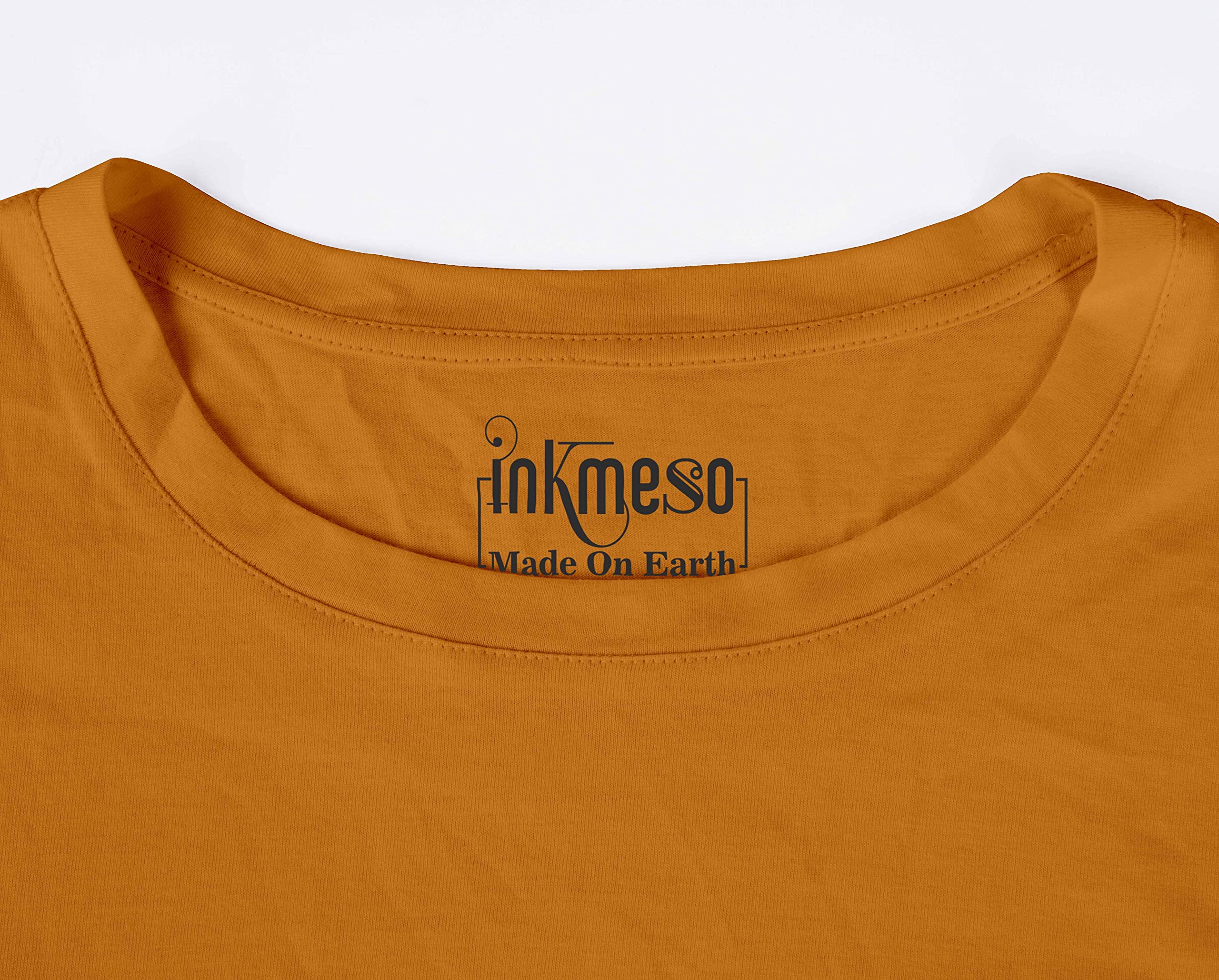 Inkmeso Men's Long Sleeve Cotton T-Shirt - Lightweight Basic Solid Color Casual Shirt for Everyday Wear, Work & Outdoor Activities