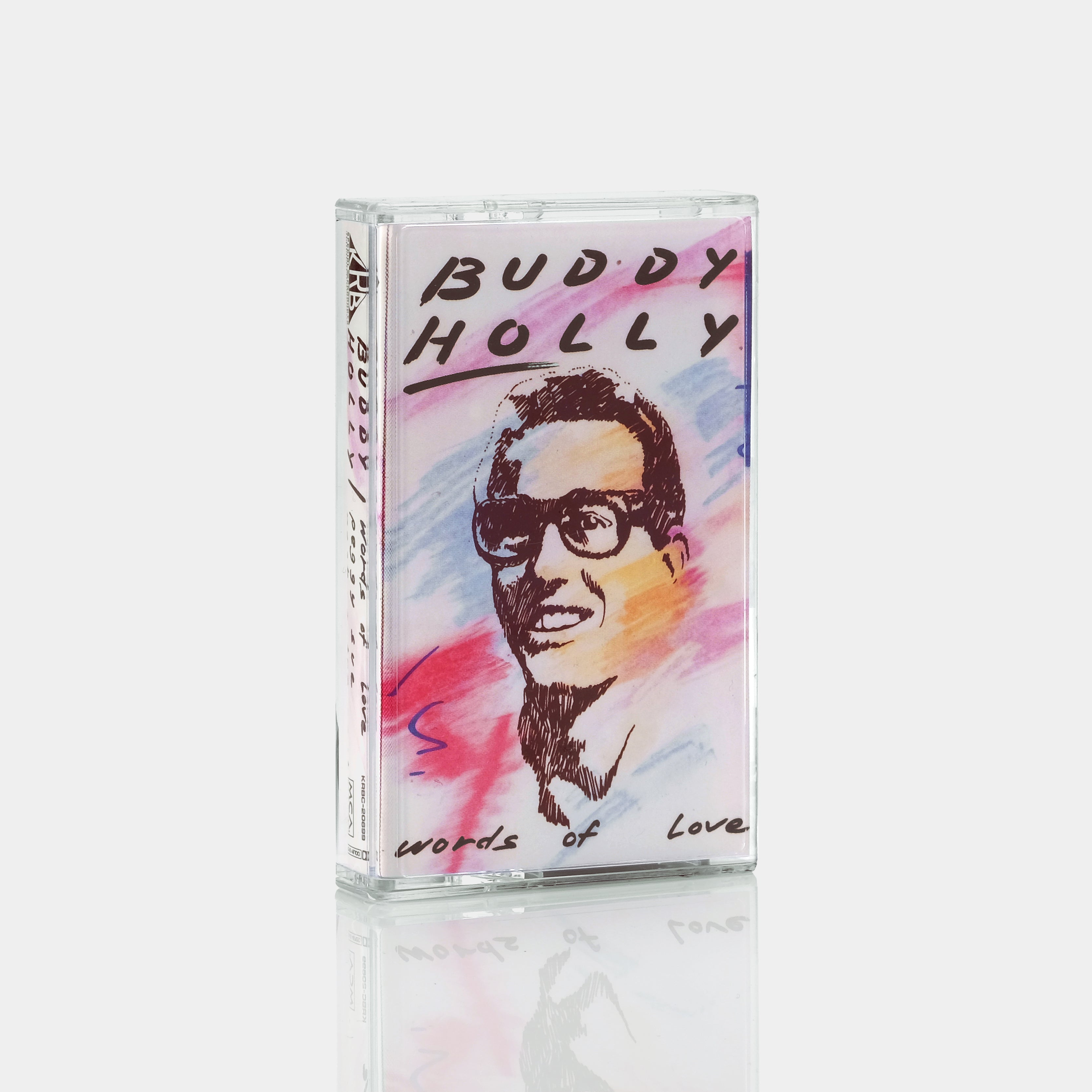 Buddy Holly Words of Love Cassette Tape - Vintage Music Collectible for Retro Music Lovers & 1950s Rock 'n' Roll Fans - Perfect for Home Decor, Gift Giving & Vinyl Collections