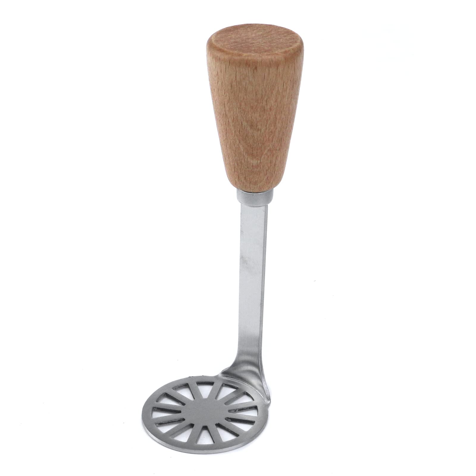 Pufguy 6x2 Inch Stainless Steel Potato Masher - Heavy Duty Kitchen Tool for Mashing Sweet Potatoes, Purple Potatoes, Pumpkin & Avocados - Perfect for Baking, Cooking & Meal Prep (1 Piece)
