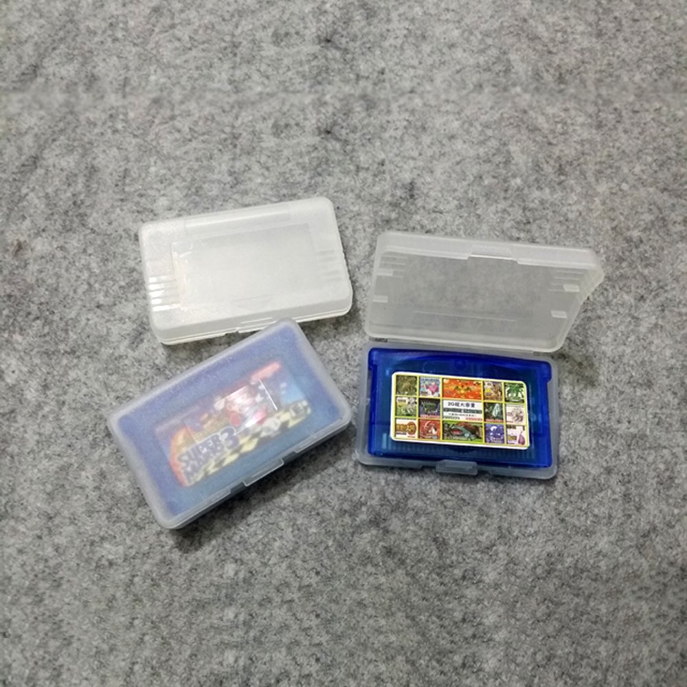 10 Pcs Clear Plastic Game Cartridge Storage Cases for Game Boy, GBA SP, GBM - Protective Card Box Covers for Nintendo Game Collection & Travel Organizer