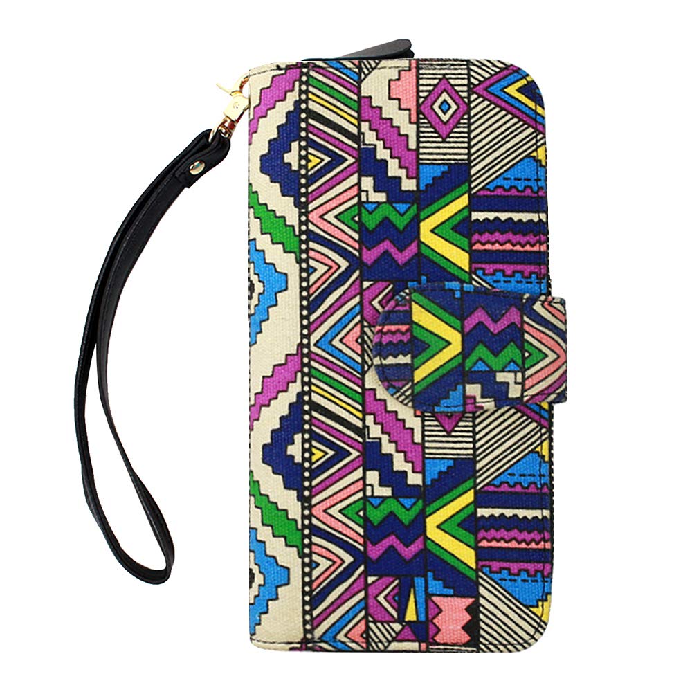 Sun Kea Women's Long Zipper Clutch Purse - Slim Card Holder & Phone Wallet with Detachable Hand Strap | Perfect for Travel, Evening Events & Everyday Use