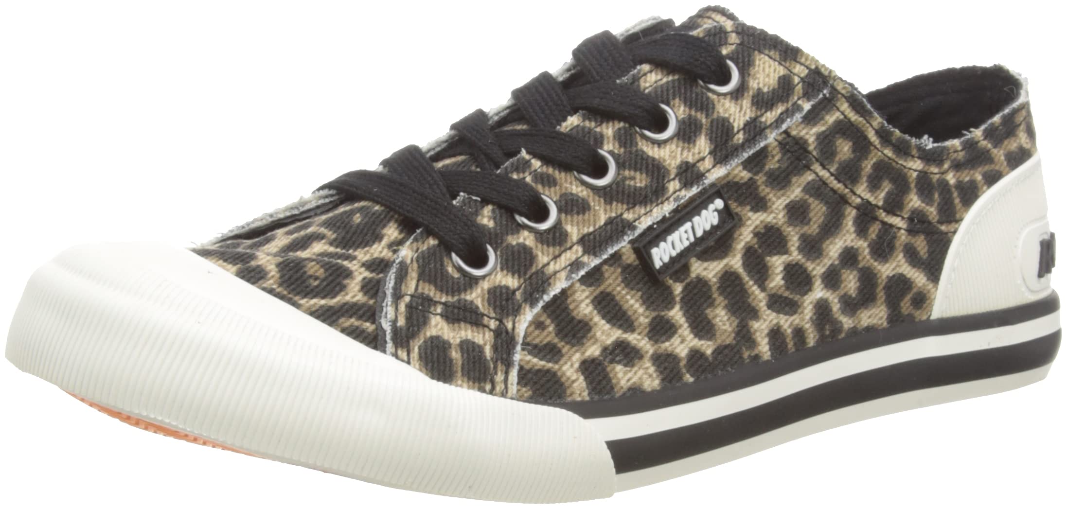 Rocket Dog Women's Jazzin Plimsolls Sneakers - Black Casual Shoes for Walking, Work & Everyday Comfort | Fashion Sneakers for Women