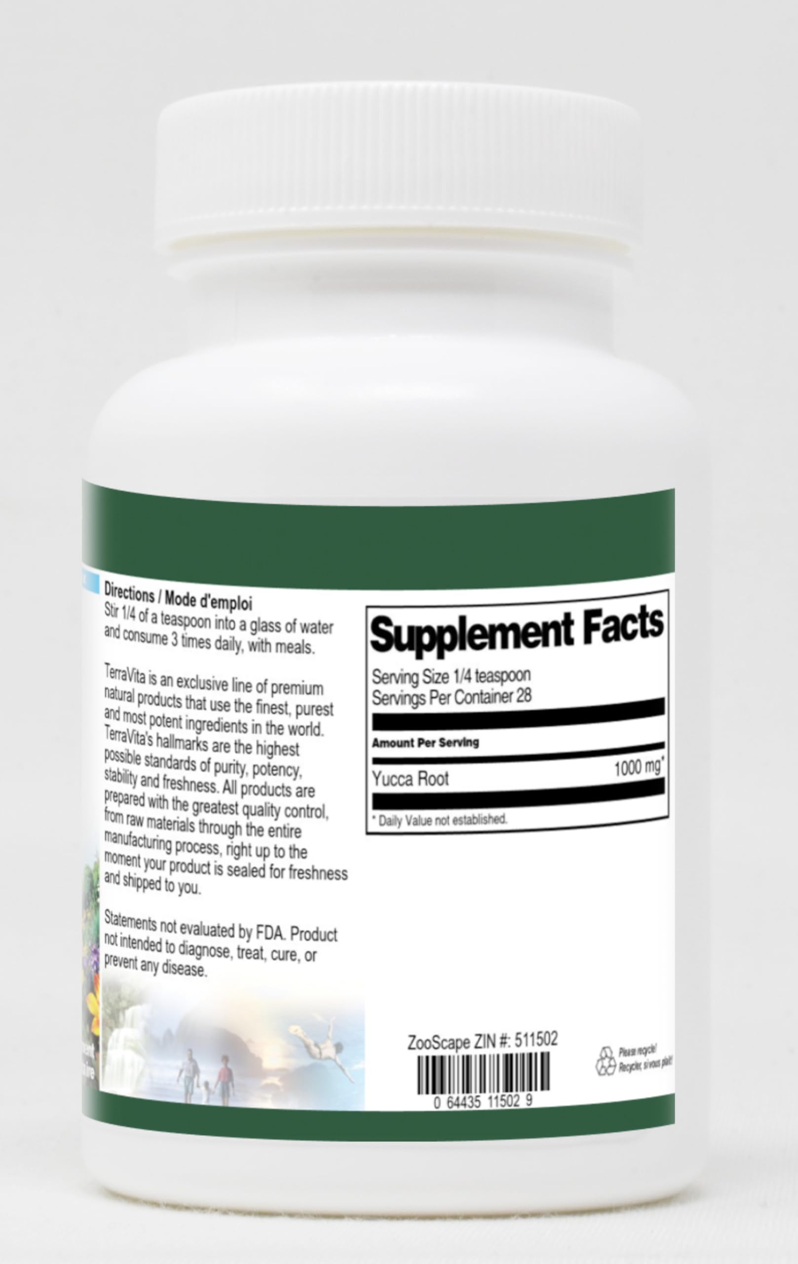 Organic Yucca Root Powder 1 oz (ZIN: 511502) | Natural Dietary Supplement for Digestive Health & Skin Care | Perfect for Smoothies, Baking & Herbal Remedies