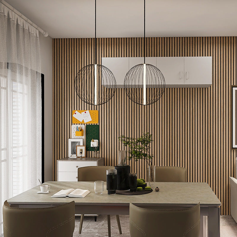 WOODFLEX Flexible Acoustic Wood Slat Wall Panel - Oak Veneer 2700mm x 600mm | Soundproofing & Decorative Wall Treatment for Home Theater, Office, and Studio