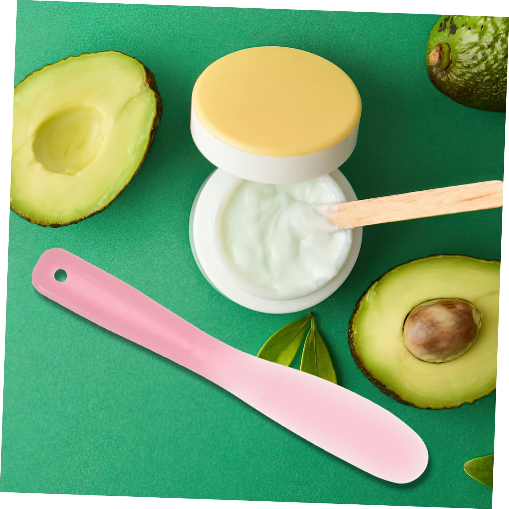 10Pcs Reusable Pink PP Cosmetic Spatulas - Mini Makeup Mixing Tools for Foundation, Cream & Emulsion Blending | Perfect for DIY Beauty, Nail Art & Professional Makeup Application
