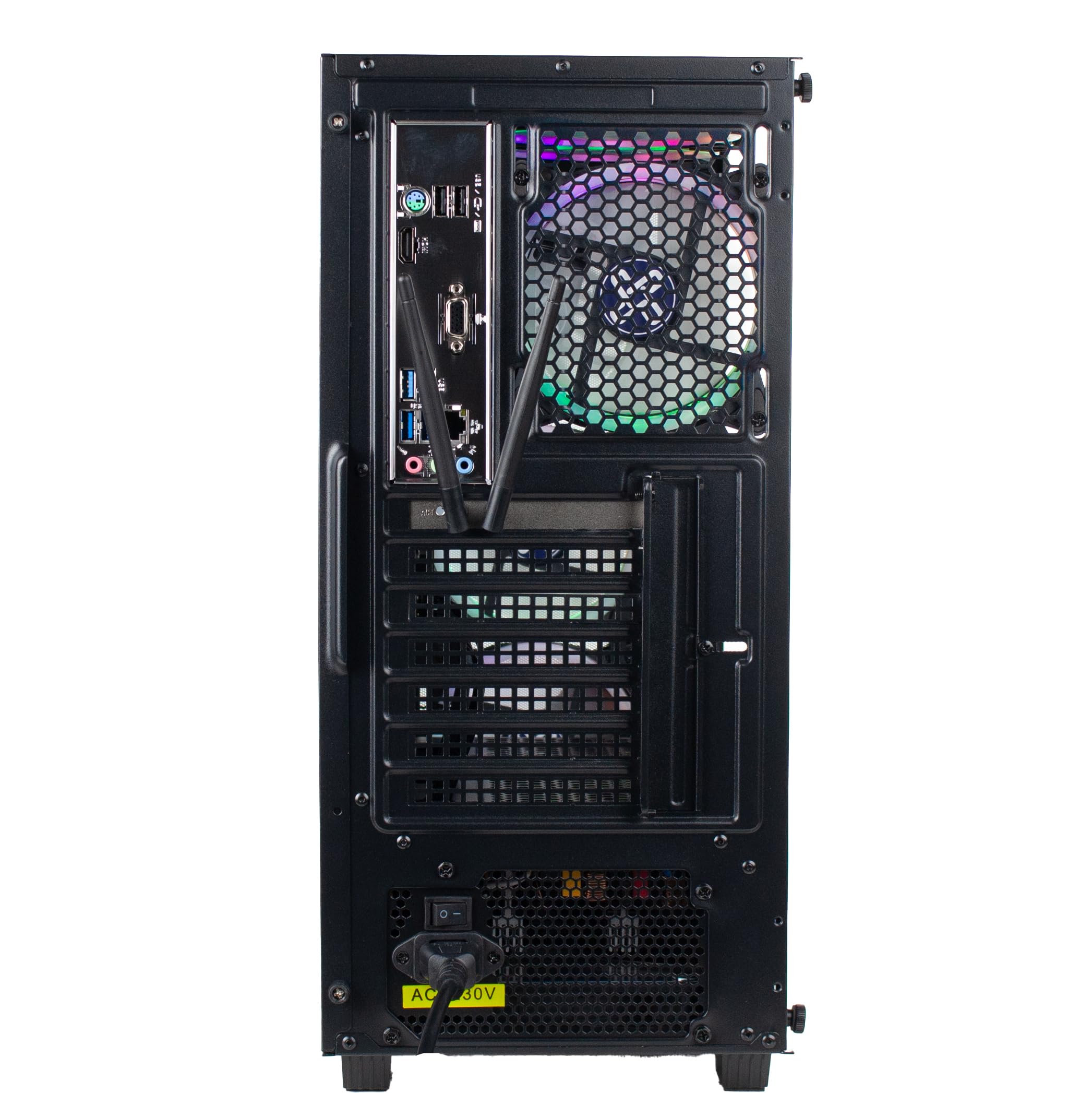 XUM Legend Prebuilt Gaming PC - AMD Ryzen 5 8600G with Radeon Graphics, 16GB DDR5 RAM, 1TB NVMe SSD, 500W 80+ Bronze PSU, RGB Lighting, WiFi 5, Windows 11 Home (Black) - Perfect for Esports, Streaming & Entry-Level Gaming