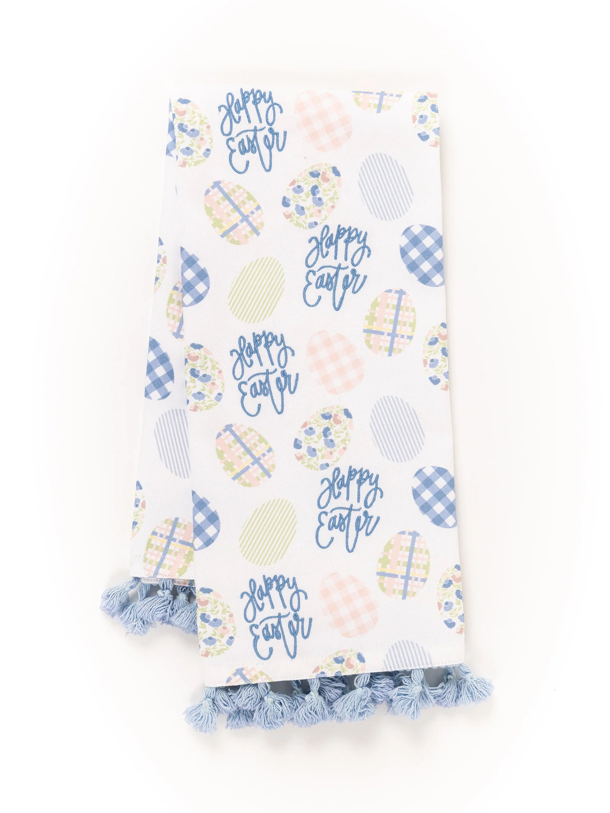 Easter Egg Tea Towel - Cute Kitchen Towels for Easter Decorations, Spring Cleaning & Holiday Gifting - Absorbent Cotton Dish Towels for Drying Dishes, Decor & Party Supplies