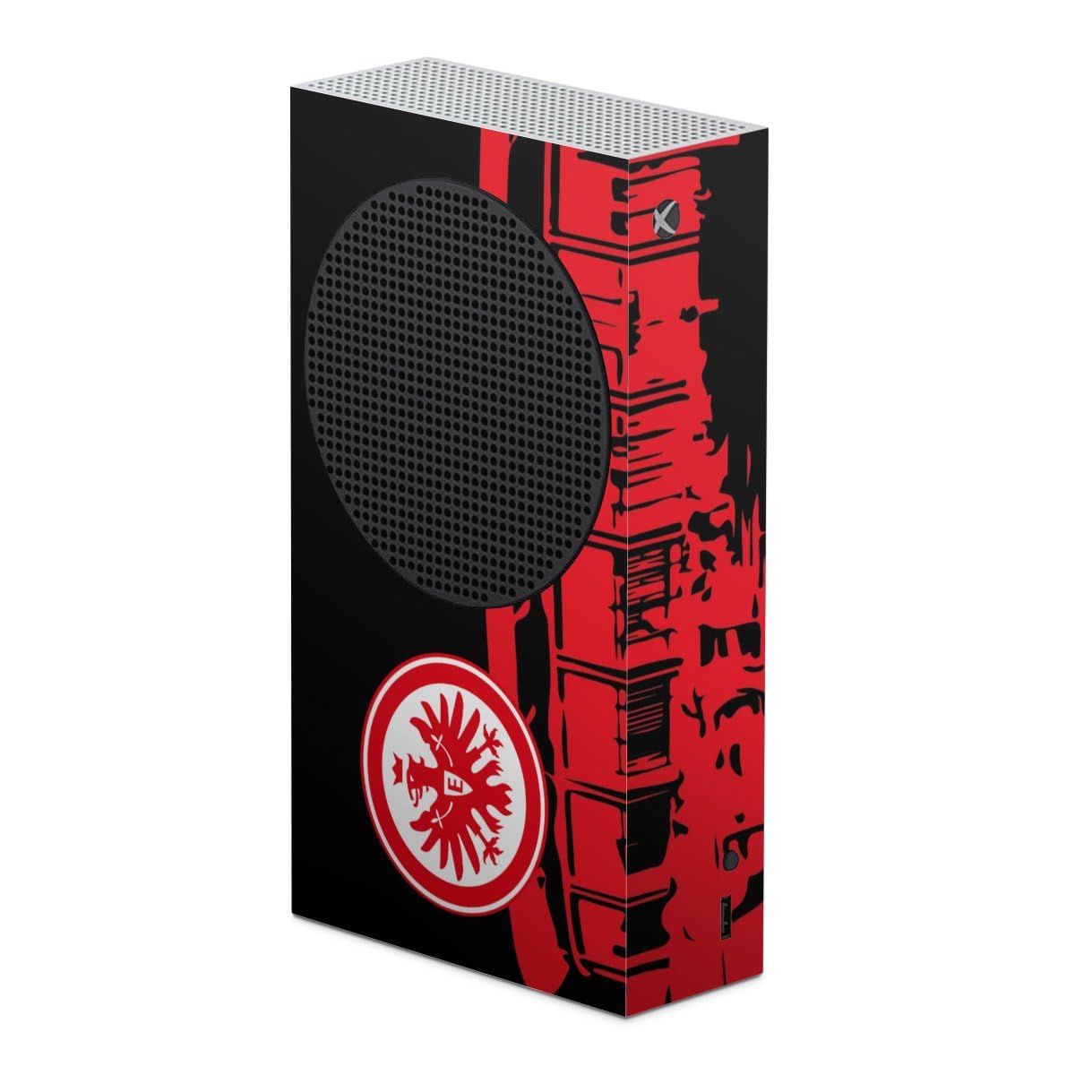 DeinDesign Skin Compatible with Microsoft Xbox Series S - Eintracht Frankfurt Official Licensed Sticker & Decal - Perfect for Gaming Setups & Fan Merchandise