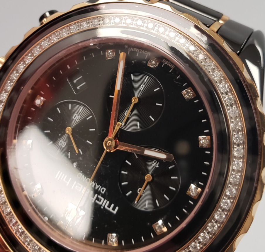 Michael Hill 9633 Diamond Watch for Women - Elegant Luxury Timepiece with Genuine Diamonds - Perfect for Gifts, Weddings & Special Occasions
