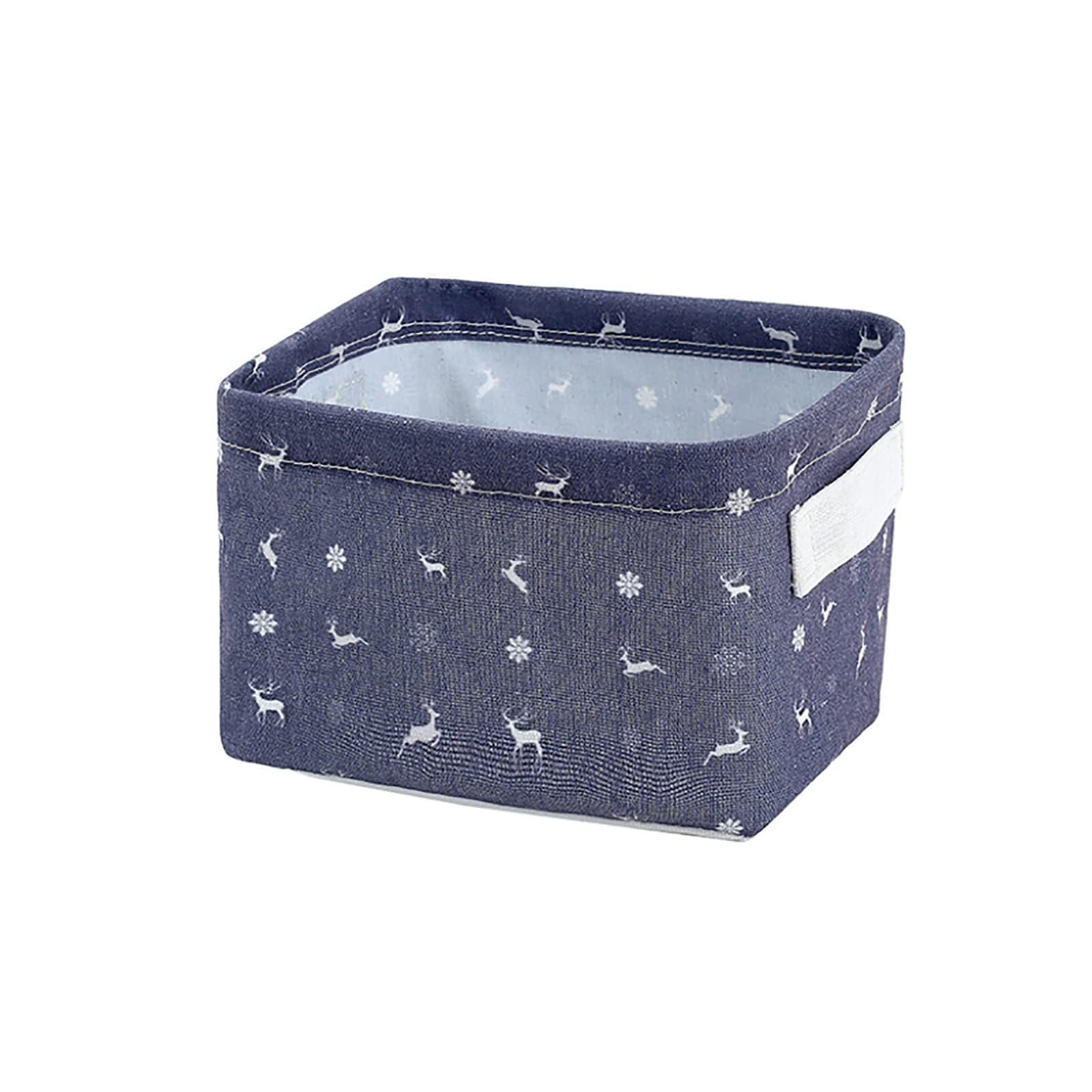 Foldable Fabric Storage Basket - Collapsible Canvas Cartoon Storage Box for Home, Office & Travel | Organize Cosmetics, Toys & Household Items | Portable Desktop Organizer