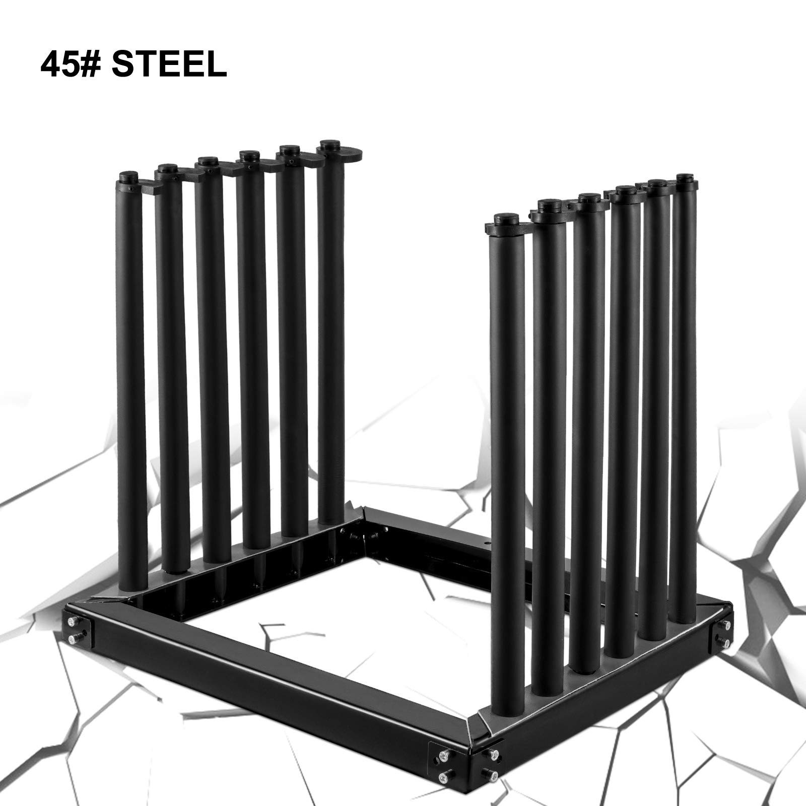 Best 5-Lite Auto Windshield Rack for Trucks - Heavy Duty Steel Construction with PVC Pad & Foam Padding - 24-Inch Height for Secure Glass Transportation - Perfect for Auto Shops, Glass Installers & DIY Car Repairs