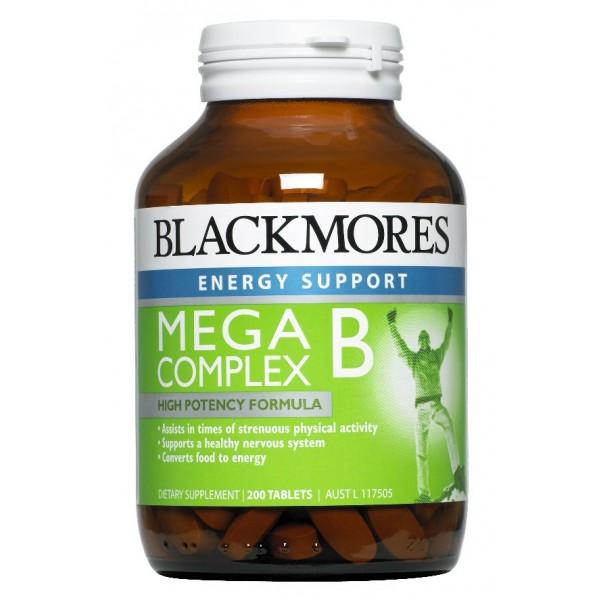 Blackmores Mega B Complex - Premium Vitamin B Supplement for Energy, Stress Relief & Immune Support | Ideal for Busy Professionals & Active Lifestyles