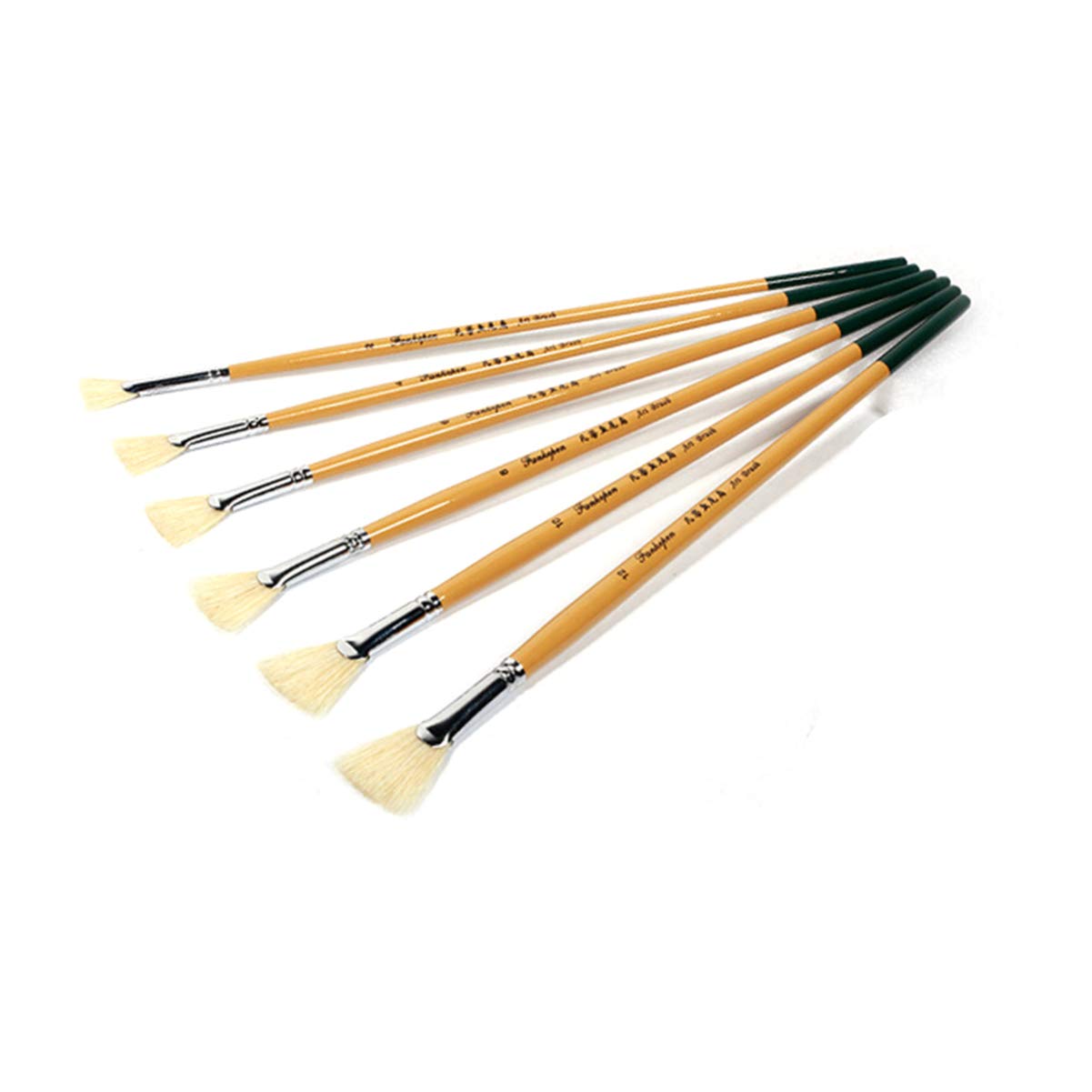 Artibetter 6Pcs Fan Shape Oil Painting Brushes Set - Professional Acrylic Watercolor Paint Brushes for Artists, Beginners & Students - Perfect for Canvas Painting, Sketching & Art Supplies - Ideal for Studio, Classroom & Home Use