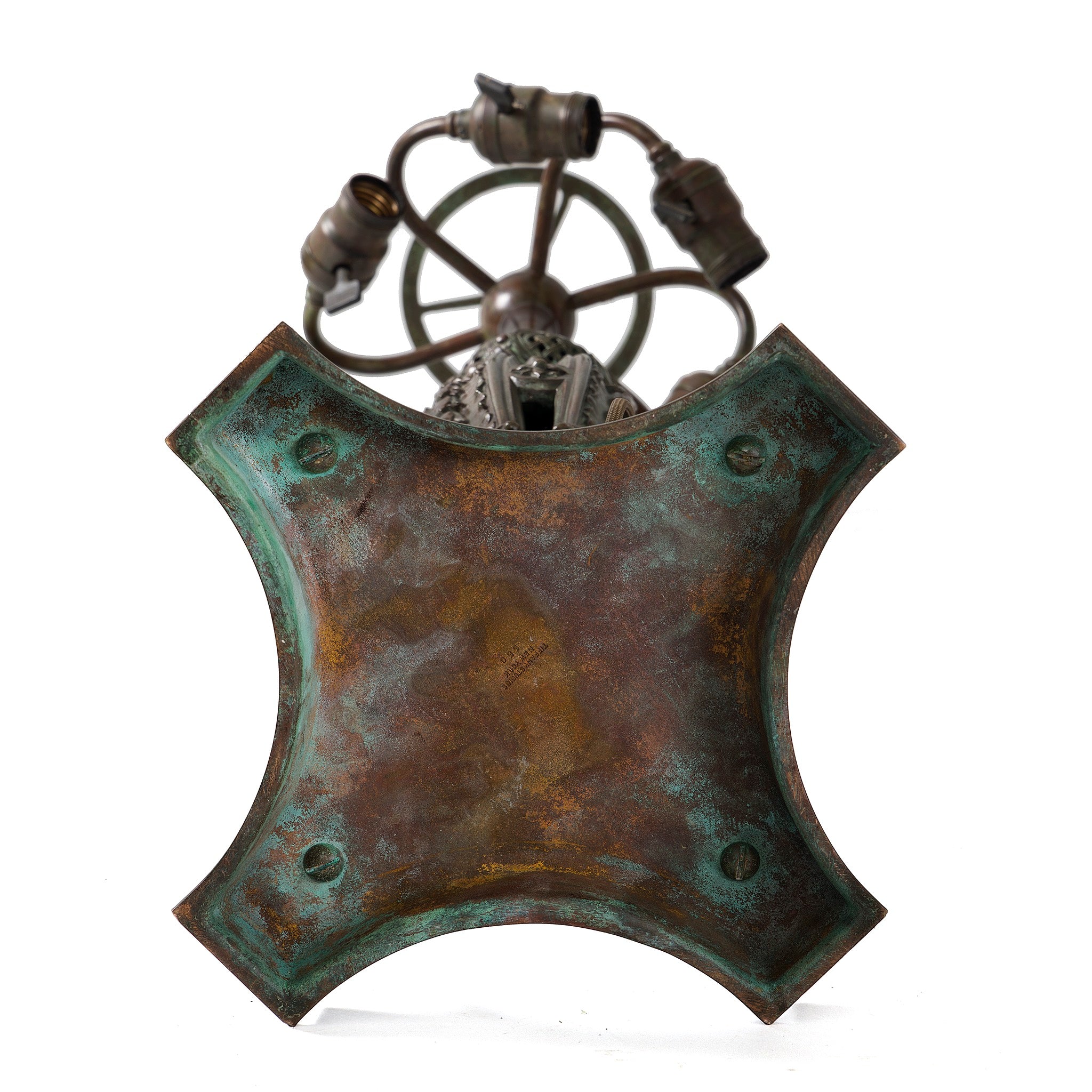 Tiffany Studios New York Nasturtium Table Lamp - Stained Glass Art Deco Desk Light for Home & Office Decor