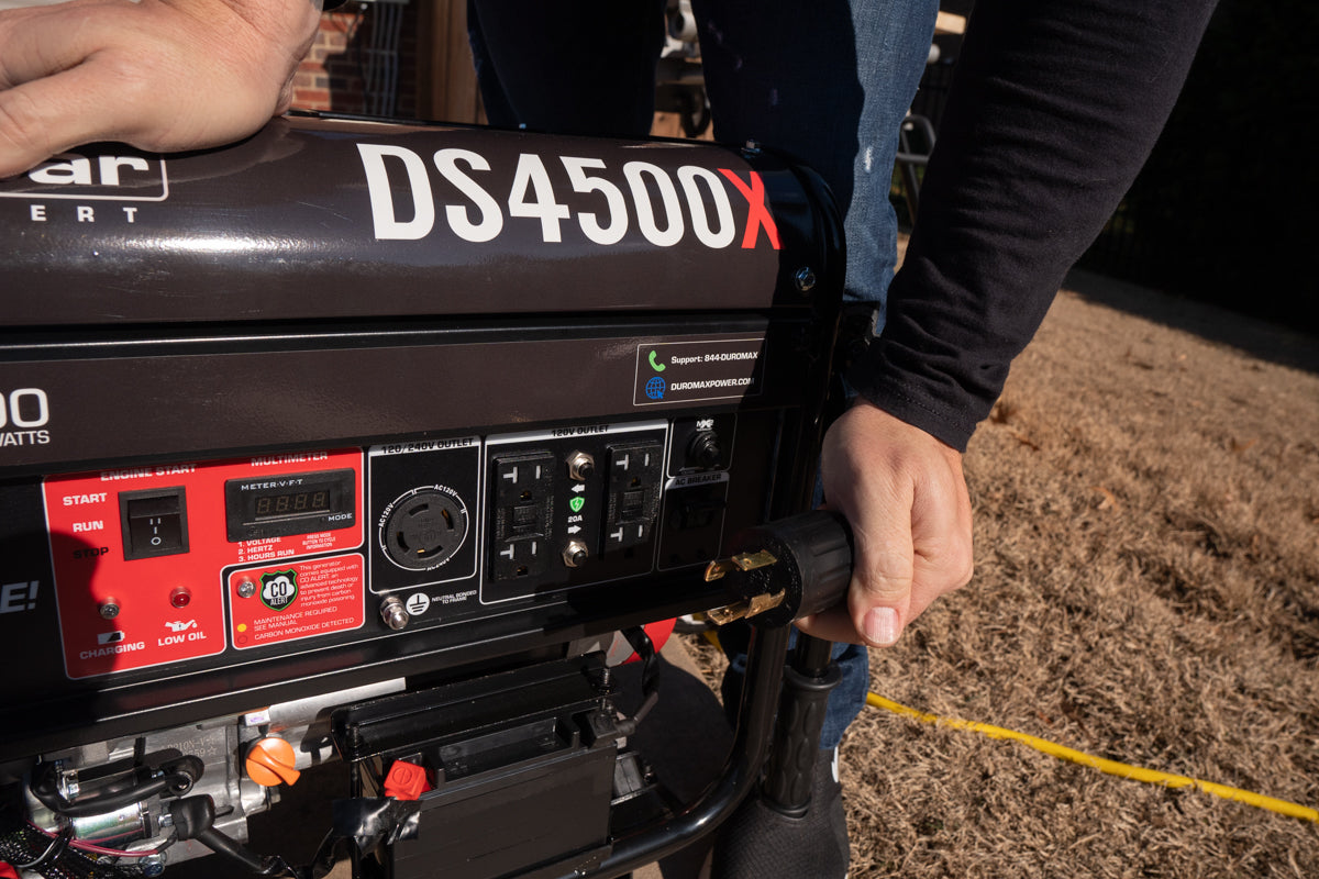 4,500 Watt Portable Gasoline Generator with CO Alert - Reliable Backup Power for Home, Camping & Emergency Use