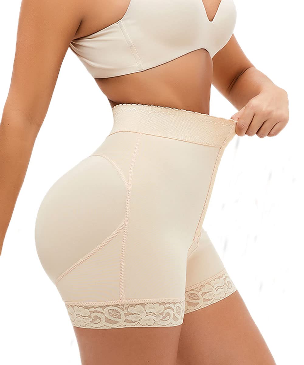 Elhada Women's Shapewear - Tummy Control Faja Panties with Butt Lifting BBL Shorts | Waist Trainer Girdle Body Shaper for Postpartum, Workout & Special Occasions