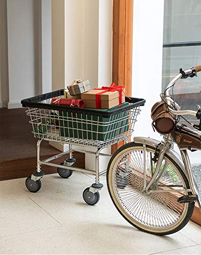 WB 300 Everstrong Superior Wire Laundry Cart - 2.8 Bushel Capacity, Chrome Finish - Heavy Duty Rolling Hamper for Laundry Room, Dorm, Apartment & Commercial Use