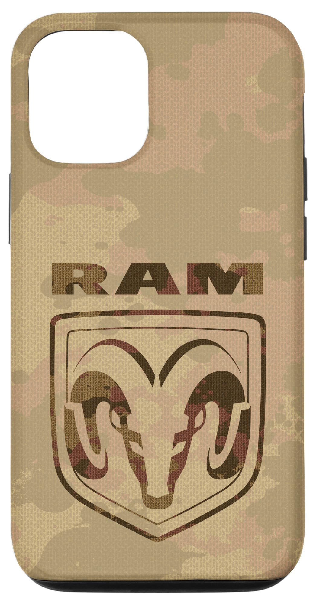 iPhone 12/12 Pro Ram Trucks Brown Camo Logo Case - Durable Protective Cover for Outdoor Adventures & Daily Use