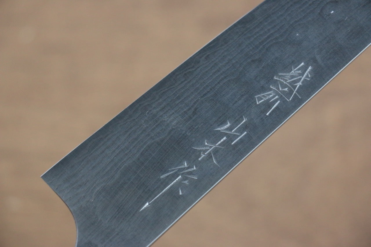 Premium Nao Yamamoto SRS13 Damascus Hammered Petty Knife 160mm - Handcrafted Japanese Utility Knife with Shitan Wood Handle - Perfect for Slicing, Chopping & Precision Kitchen Tasks