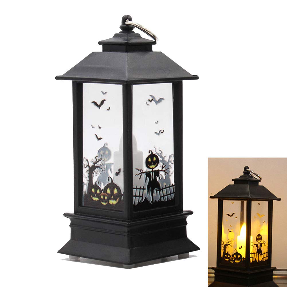 BESPORTBLE Moroccan Style Table Lamp - Decorative LED Tealight Candle Lantern for Halloween, Jack-o-Lantern, Pumpkin Night Light - Perfect for Home Decor, Desk Lamp, and Party Lighting