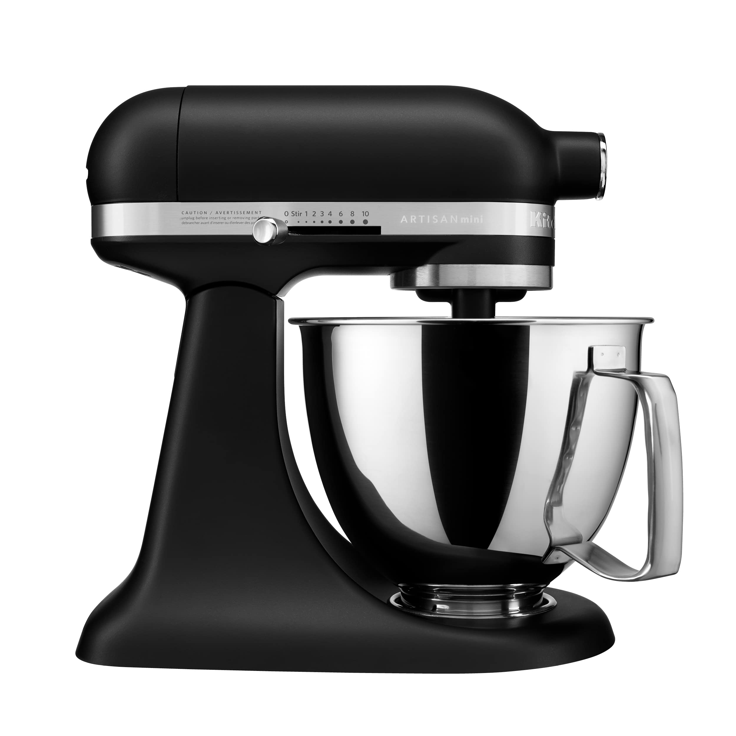 KitchenAid Artisan Mini 3.5 Quart Tilt-Head Stand Mixer - KSM3316X - Black Matte | Compact Baking Mixer for Small Kitchens | Perfect for Cookies, Cakes & Dough