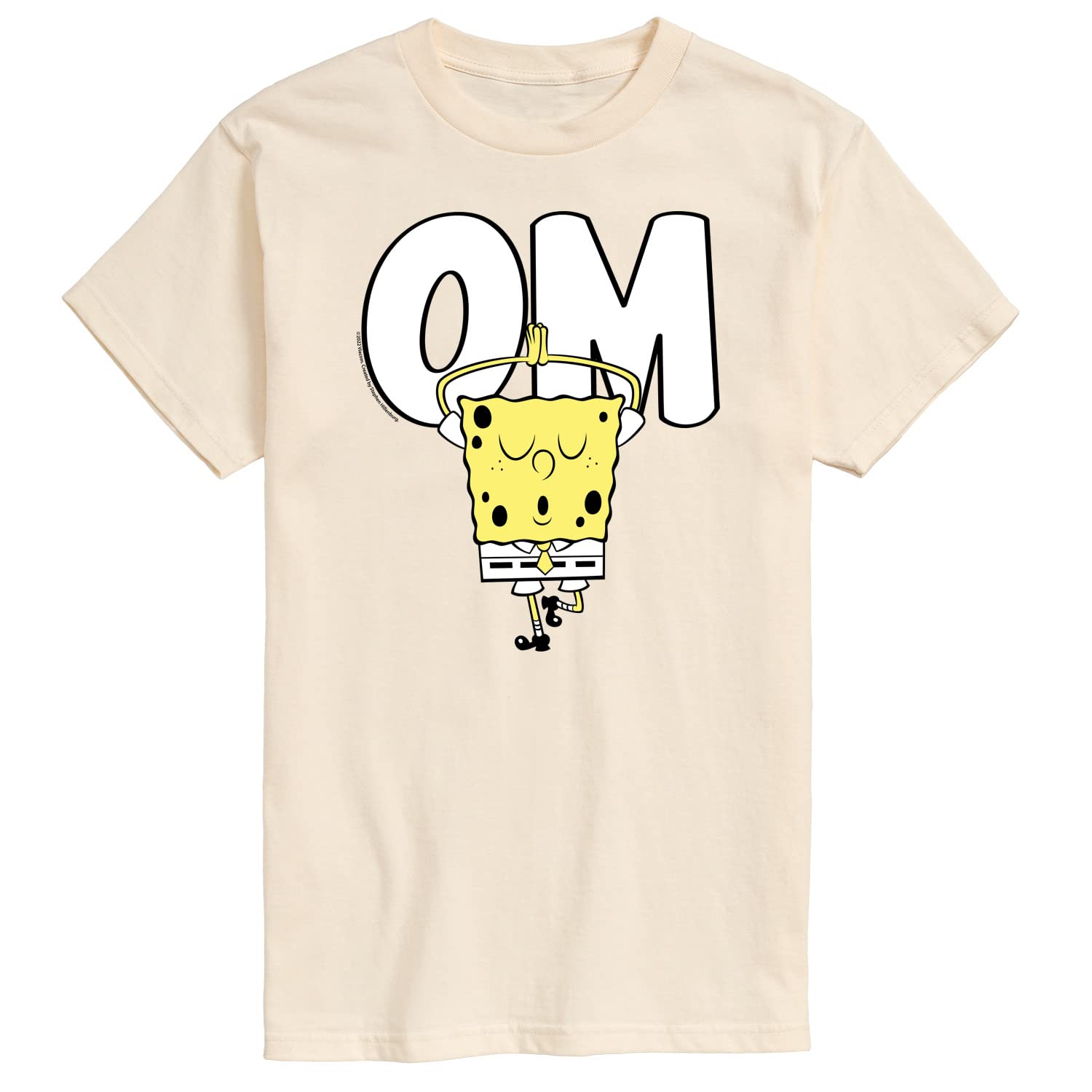 Spongebob Squarepants Yoga Pose Graphic T-Shirt for Men - HYBRID APPAREL Short Sleeve Casual Tee - Perfect for Workout, Gym, and Everyday Wear