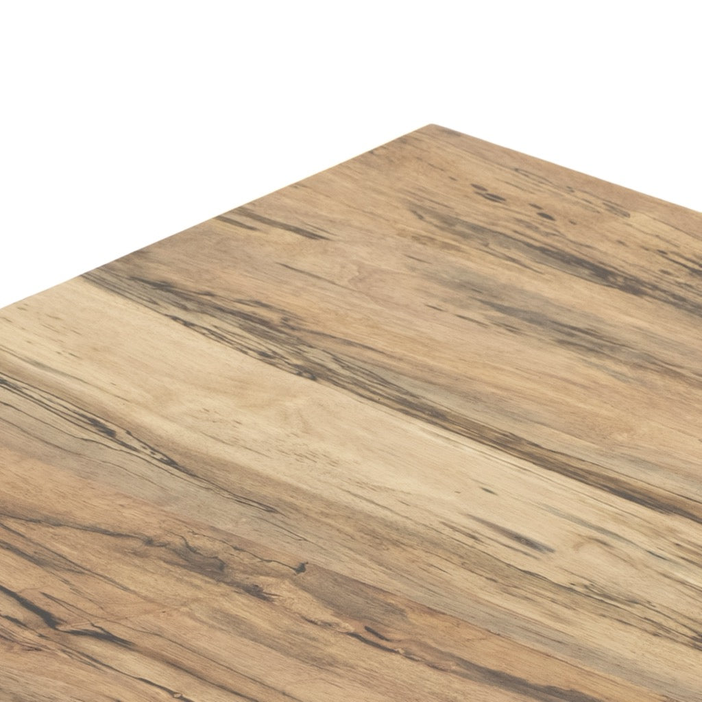 Stylish Hudson Rectangle Coffee Table - Spalted Primavera Wood for Living Room, Lounge & Office Decor