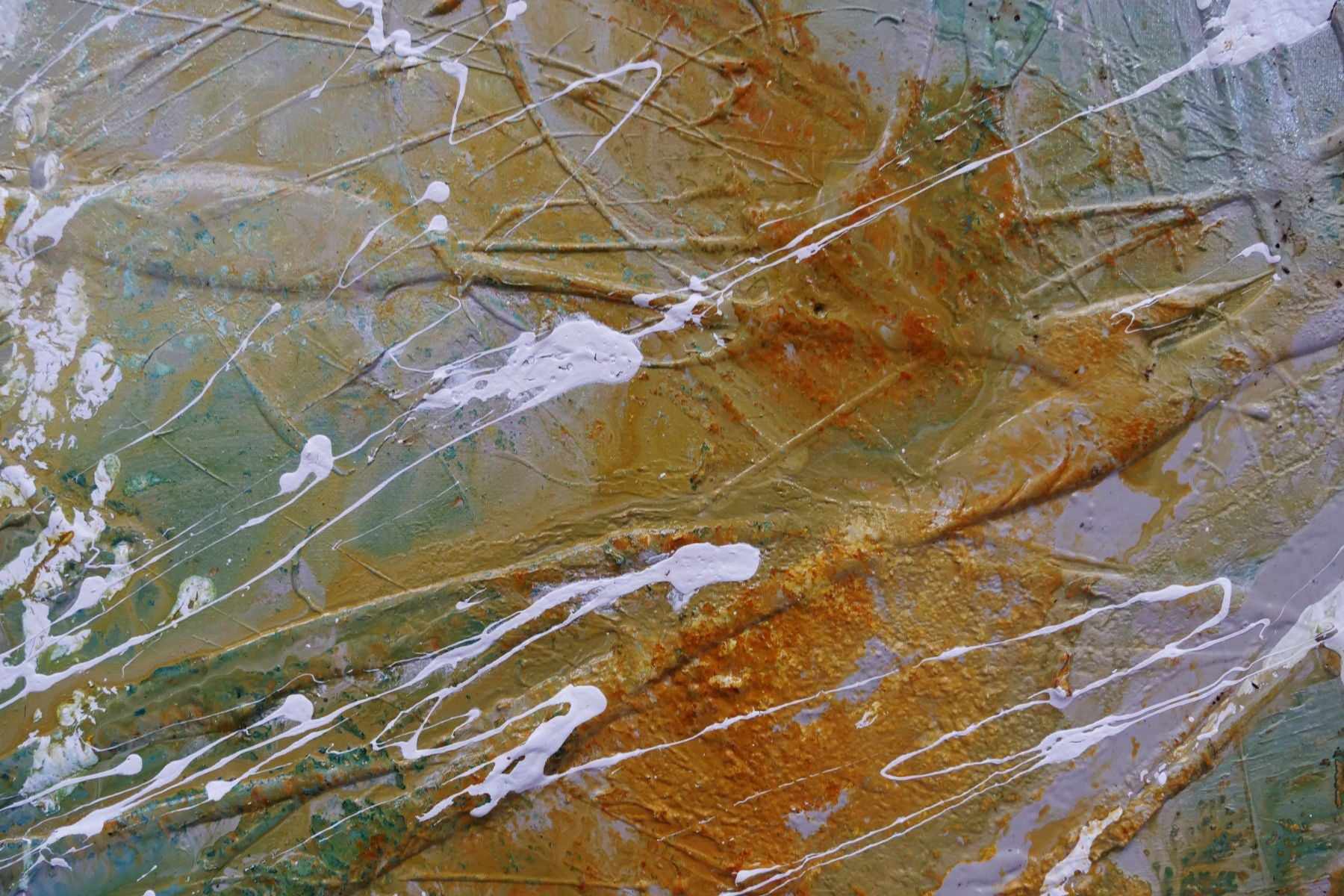 Midnight Denim Abstract Painting - 63