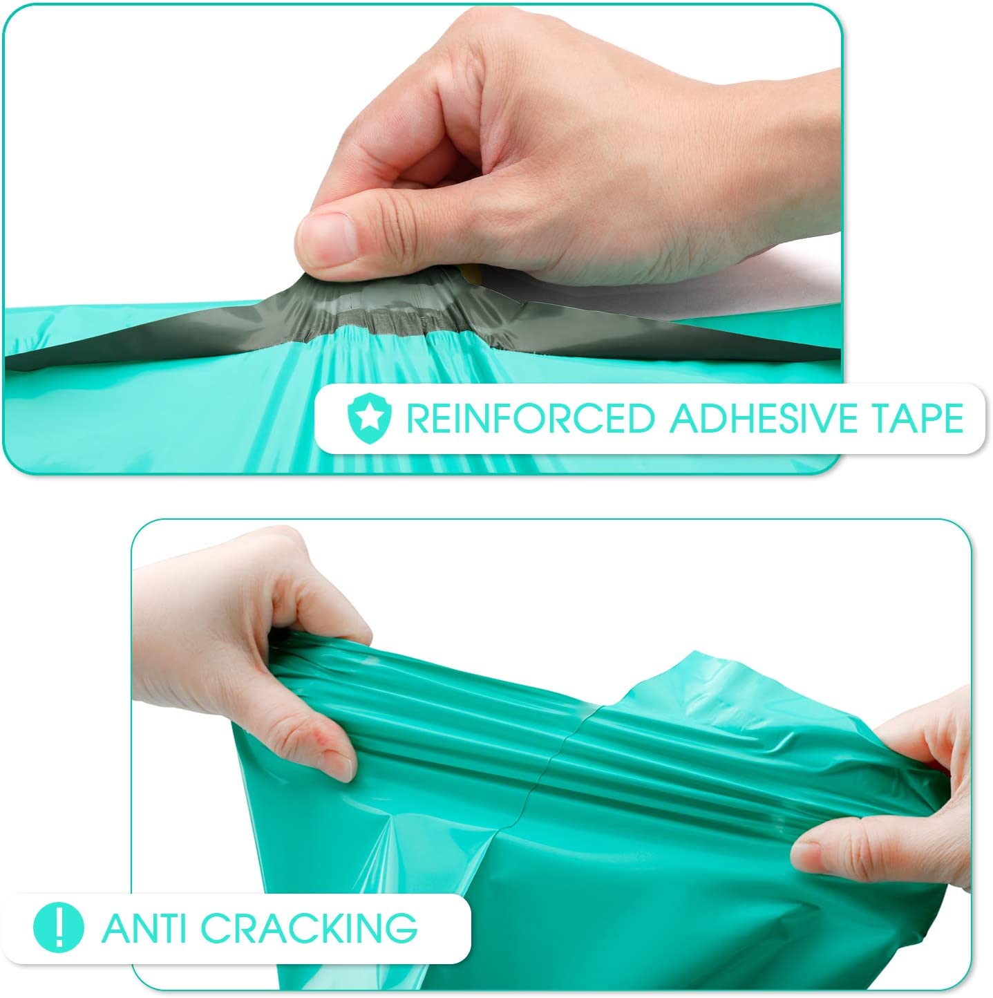 14.5x19 Inch Teal Poly Mailer Envelope Shipping Bags - Waterproof, Lightweight & Durable for Ecommerce, Clothing, Subscription Boxes & Online Store Packaging