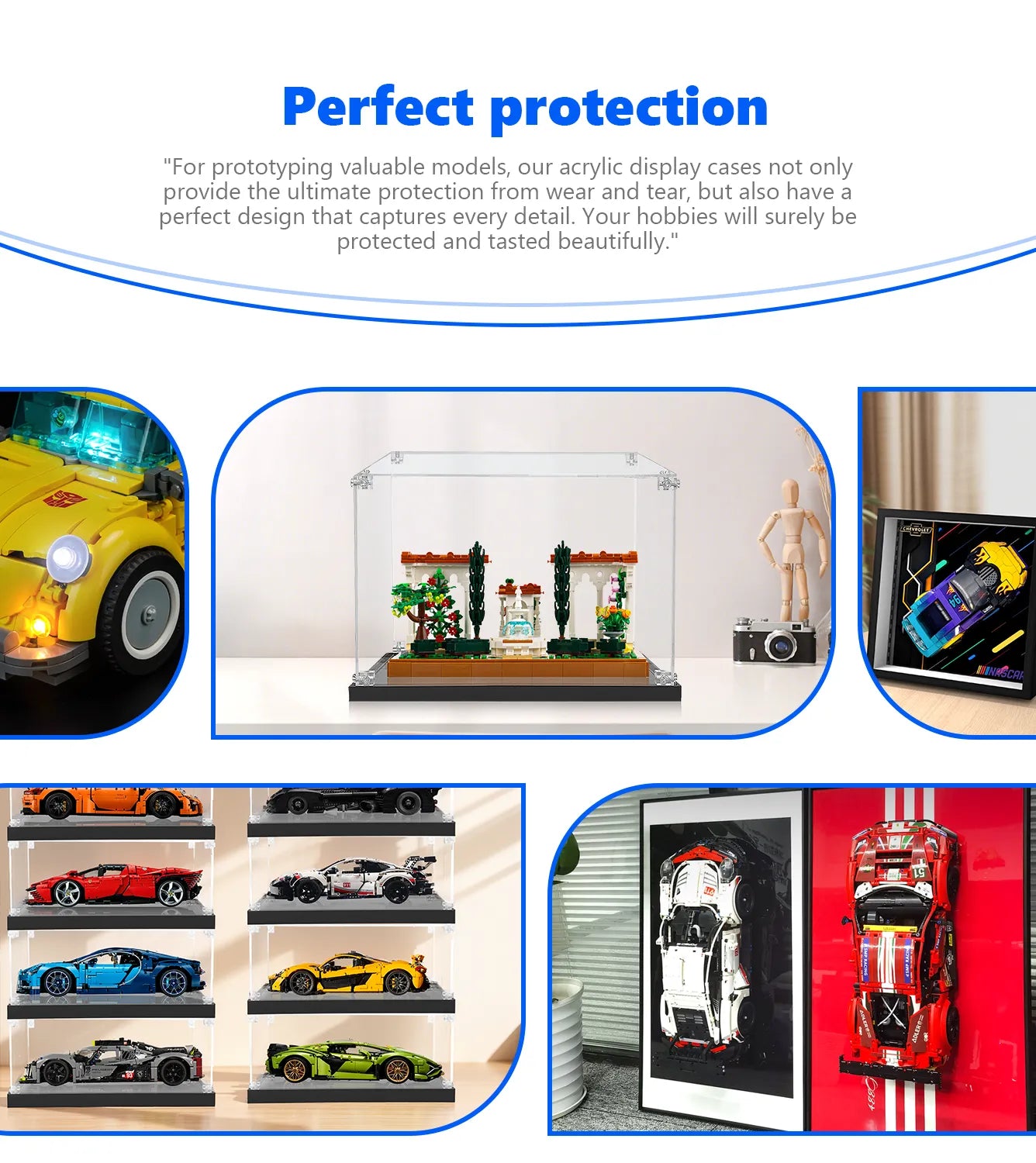 LEGO® Icons Fountain Garden 10359 Display Case - Protective Showcase for LEGO Sets - Perfect for Home Decor, Office Display & Collector's Showcase