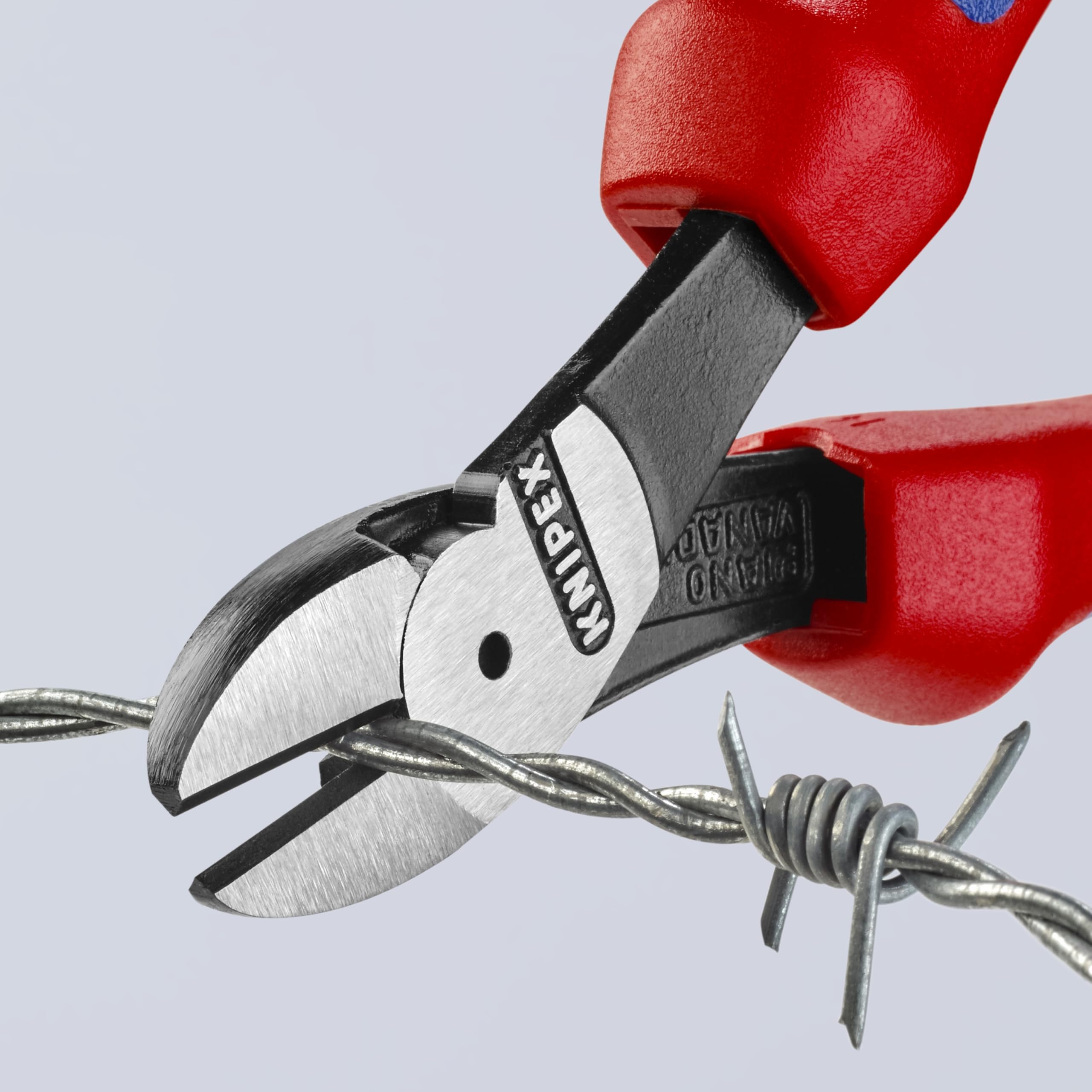 KNIPEX High Leverage Diagonal Cutters - Professional Red Wire Cutting Pliers for Electrical Work, DIY Projects & Home Repairs