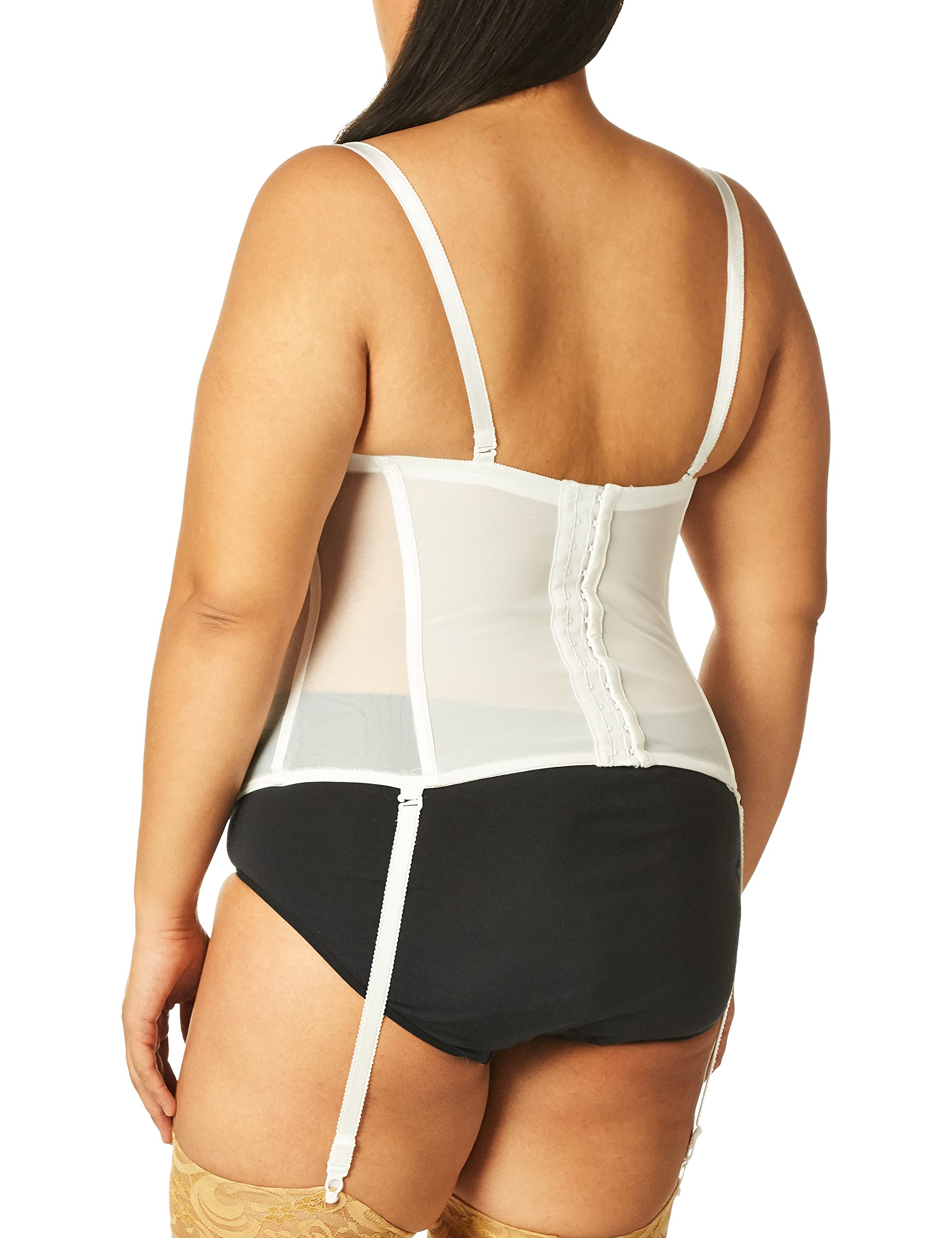 Carnival Women's Full Figure Seamless Molded Sheer Corset Bra - Comfortable Shapewear for Plus Size Lingerie & Evening Wear