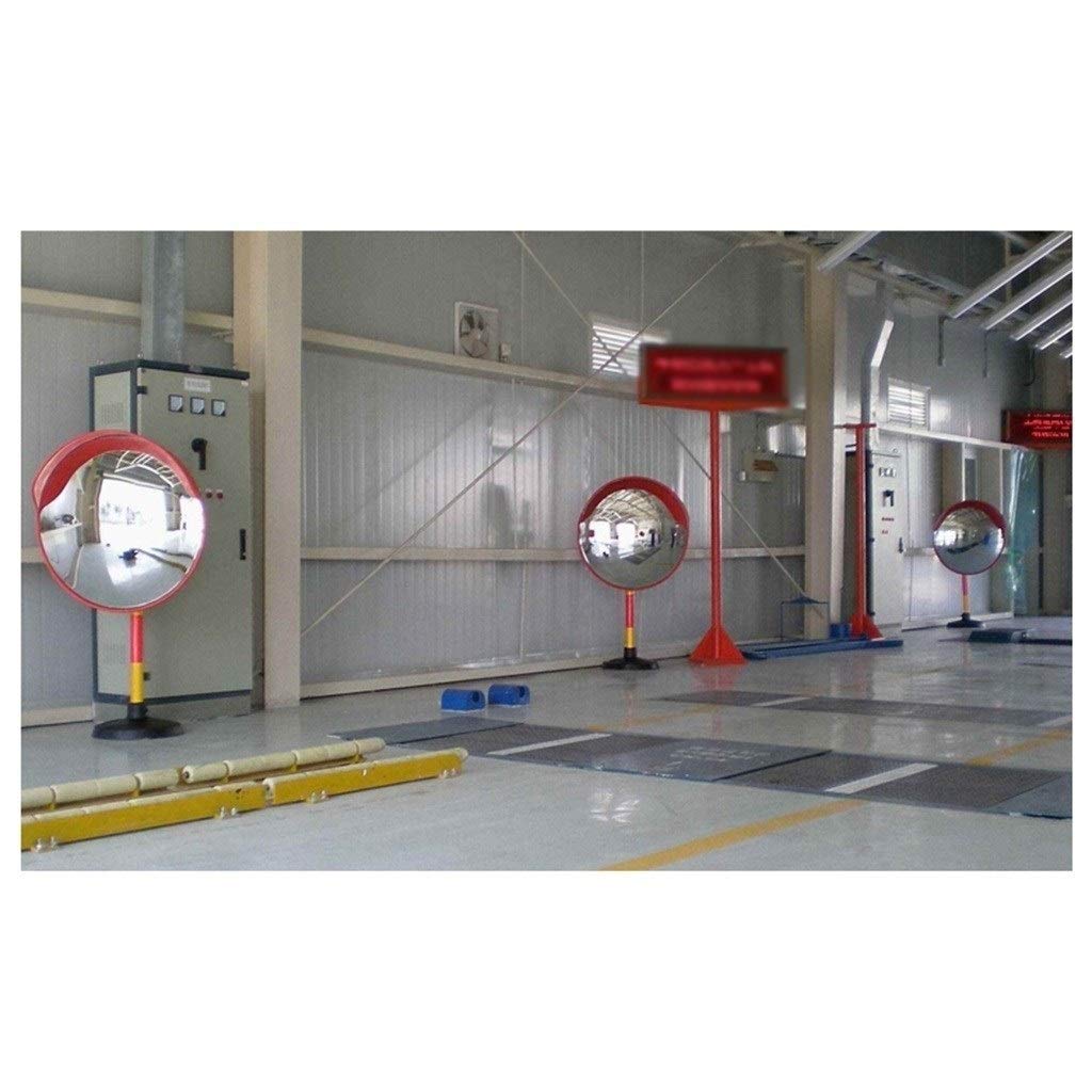 30-100cm Large Plastic Convex Safety Mirror for Supermarkets, Subway Stations & Traffic Control - 60cm Wide Angle Security Mirror for Blind Spot Visibility & Accident Prevention