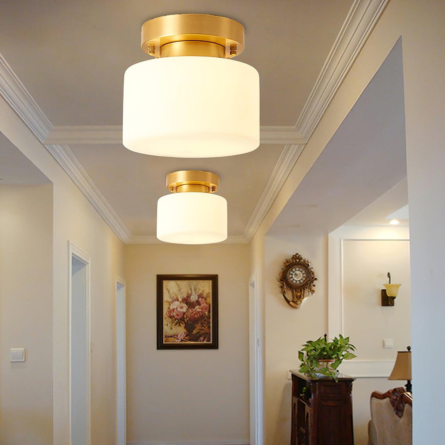 Clinio Flush Mount Ceiling Light - Modern LED Fixture for Bedroom, Kitchen & Hallway Lighting - Energy Efficient Dimmable Ceiling Lamp