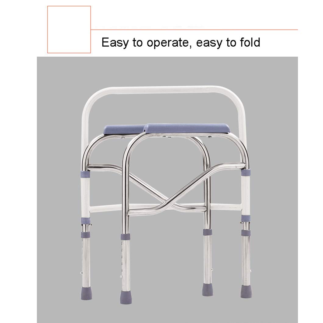 **Folding Bedside Commode with Raised Toilet Seat - Bariatric Medical Commode Chair for Adults, Portable Toilet for Camping & Travel - Ideal for Elderly Care, Home Use & Outdoor Adventures**